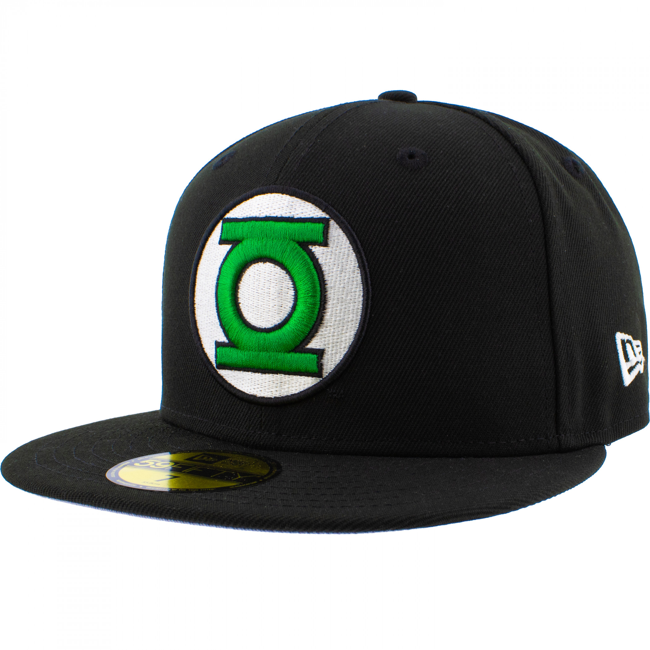 Green Lantern Logo Glow In The Dark New Era 59Fifty Fitted Hat, Black