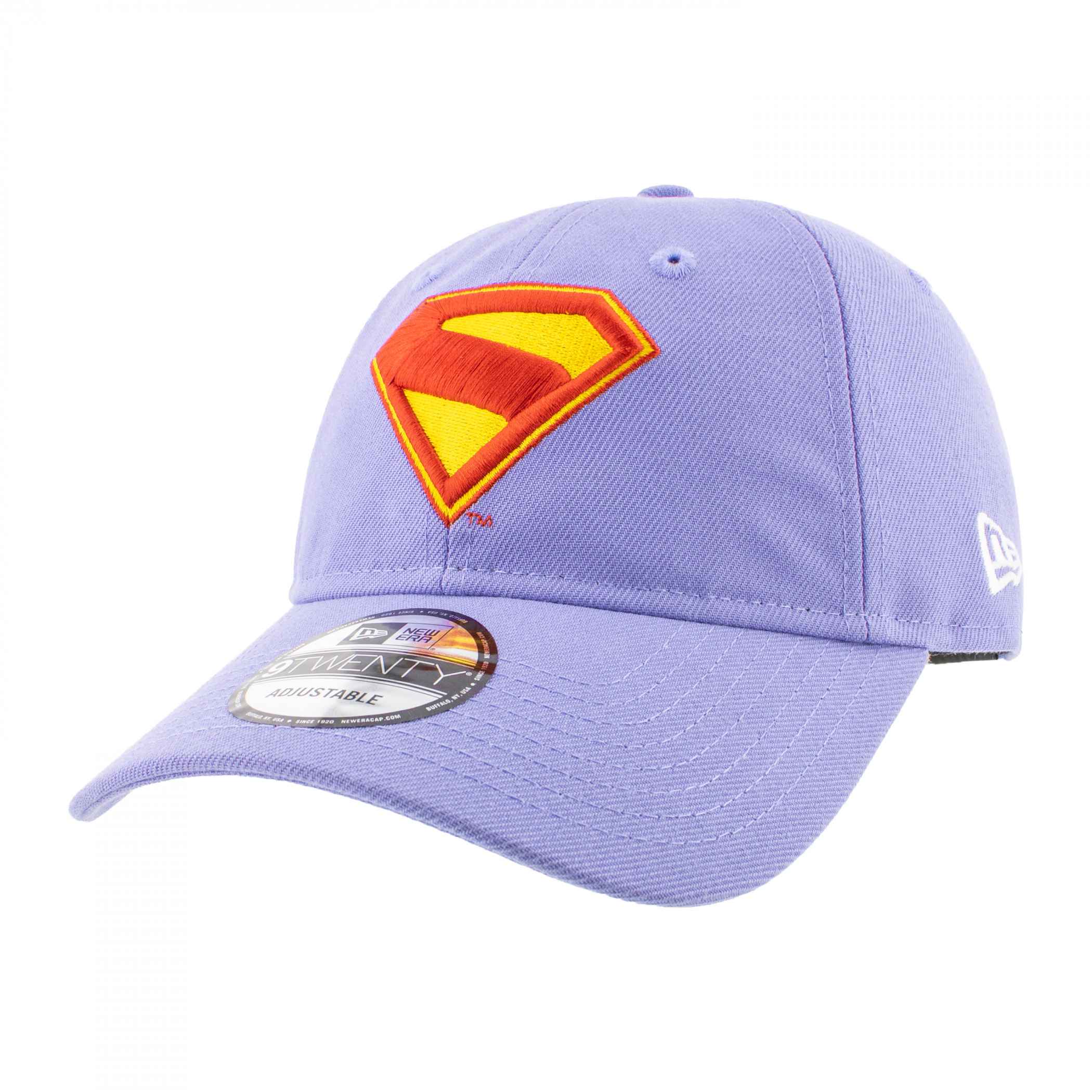 Supergirl Logo Lavender New Era 9Twenty Adjustable Hat, Purple