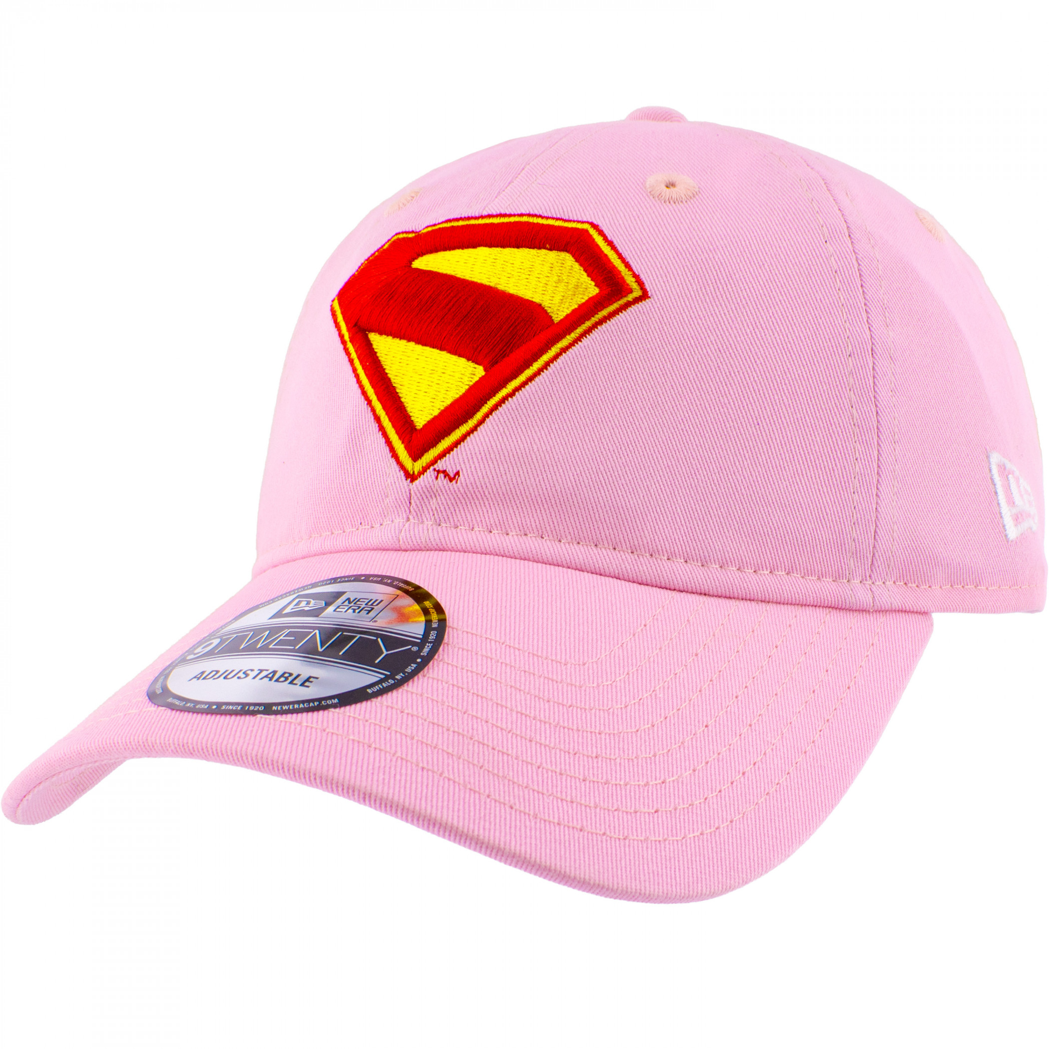 Supergirl Logo Pink New Era 9Twenty Adjustable Hat, Pink