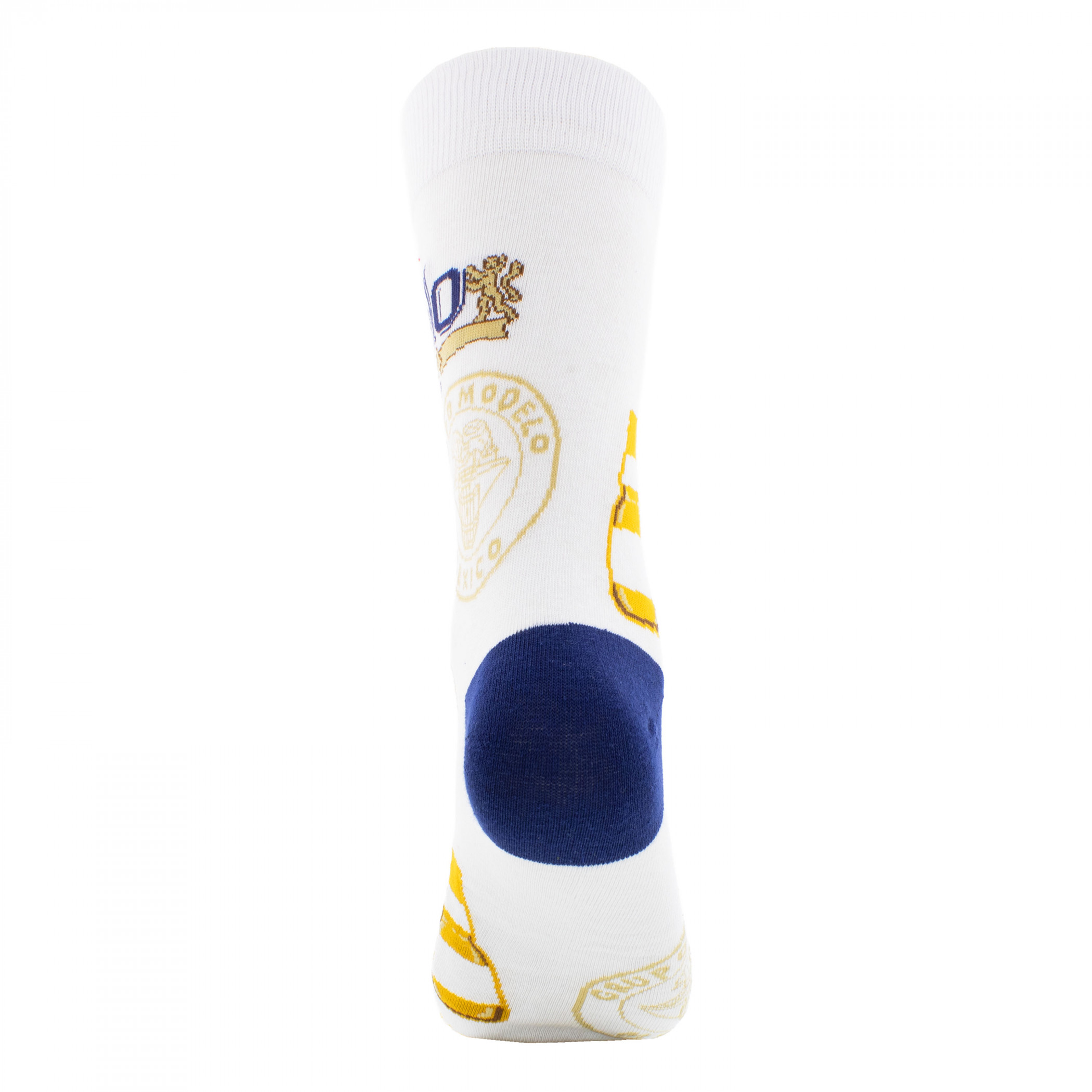 Model Especial Stripes and Bottles Crew Socks 2-Pack in Beer Can