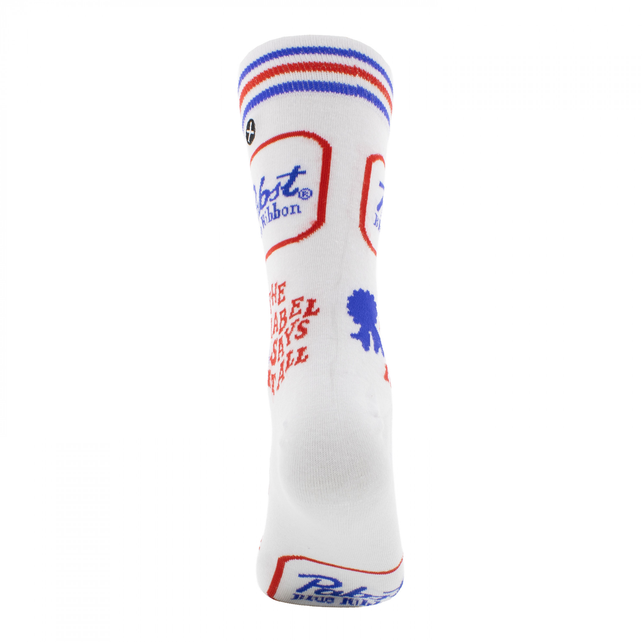Pabst Blue Ribbon Cans and Labels Crew Socks 2-Pack in Beer Can
