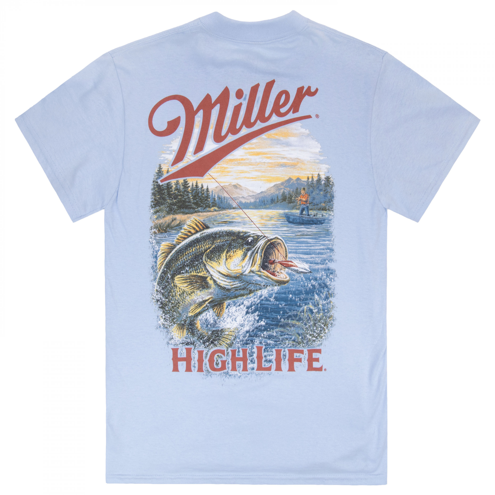Miller High Life Bass Jump Front & Back Print T-Shirt