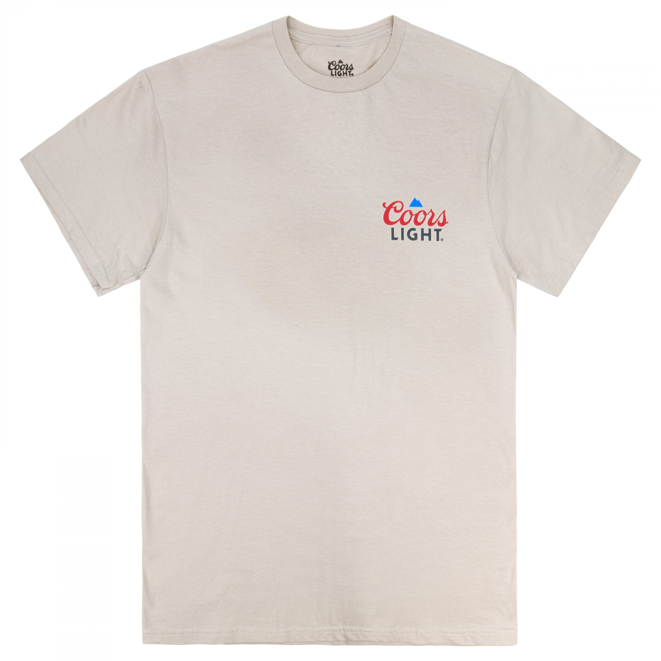 Coors Light - Red White and Coors Light Front & Back Print T-shirt
