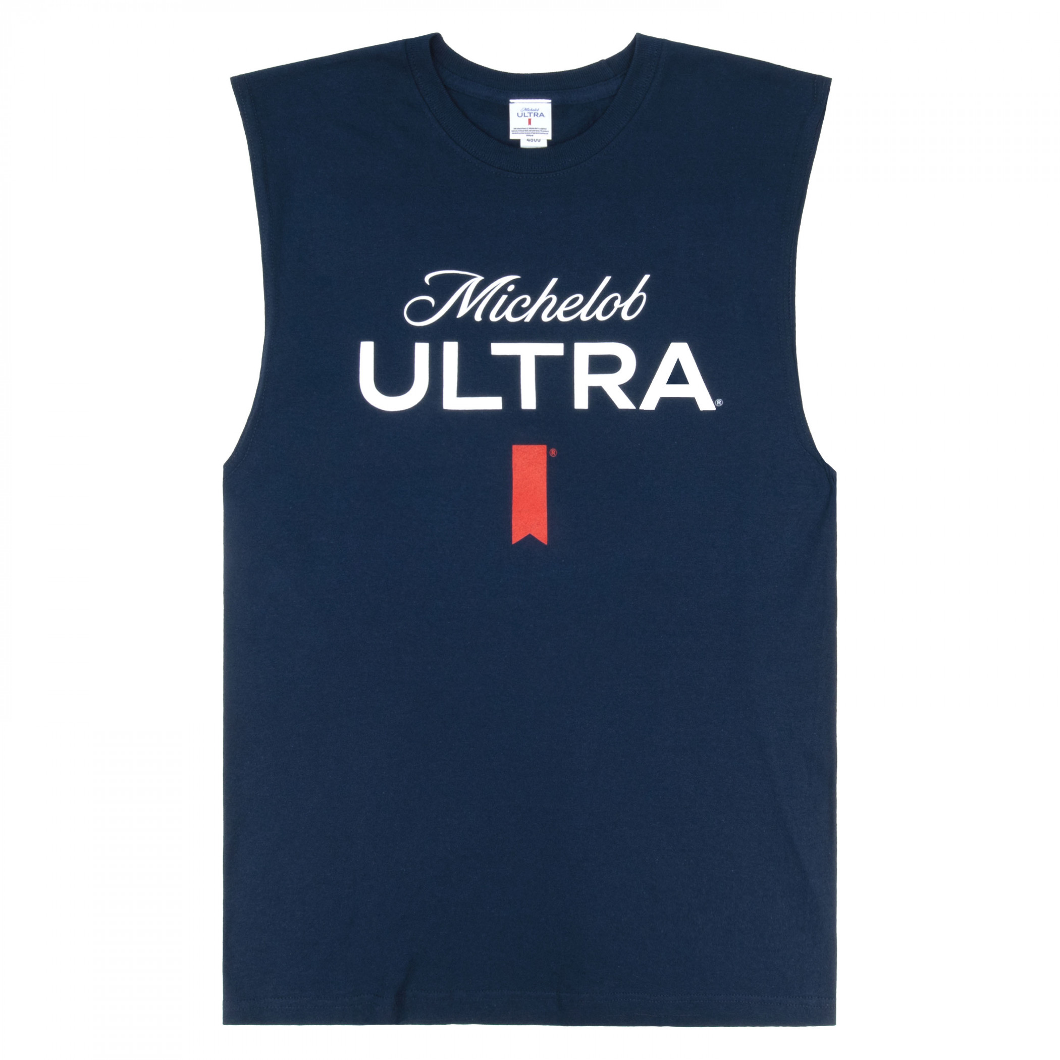 Michelob Ultra Large Logo Navy Colorway Sleeveless Muscle Tank