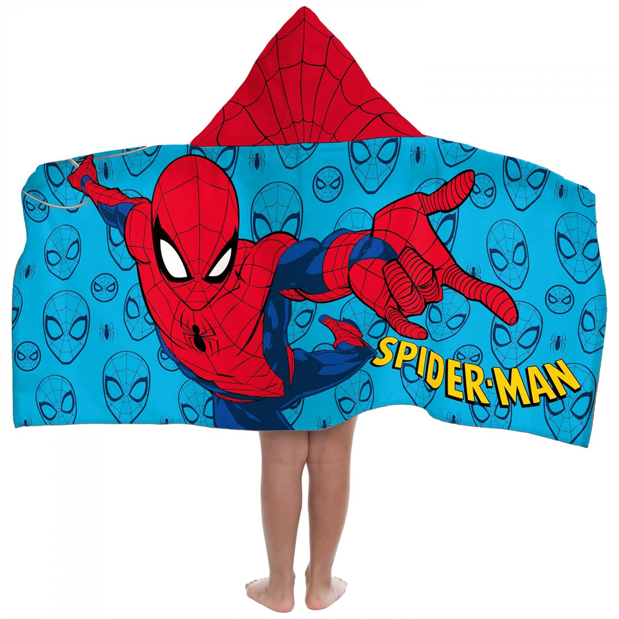 Spider-Man Kid's Hooded Bath and Beach Towel, Multi-Color