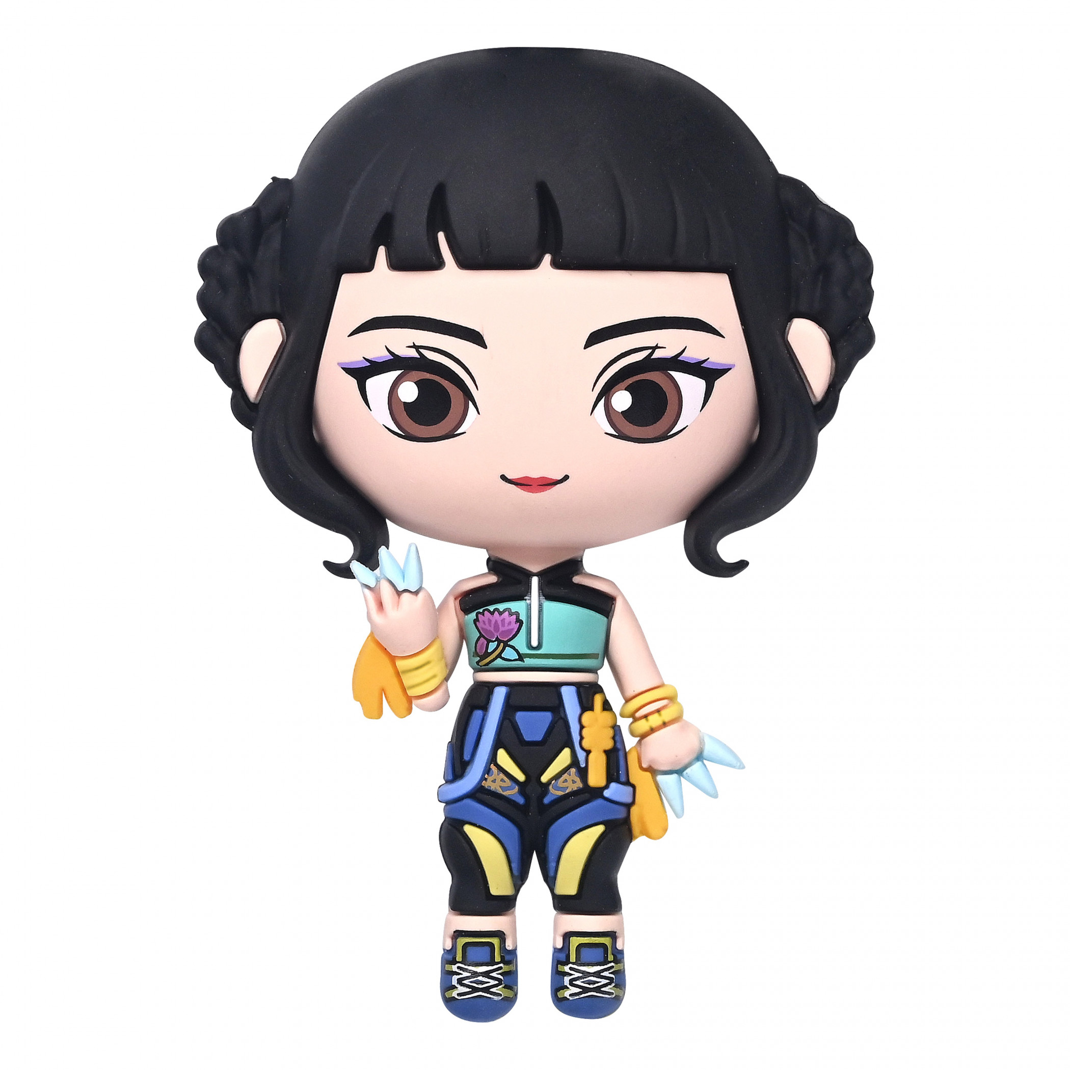 K-Pop Demon Hunters Zoey 3D Foam Magnet, Multi-Color