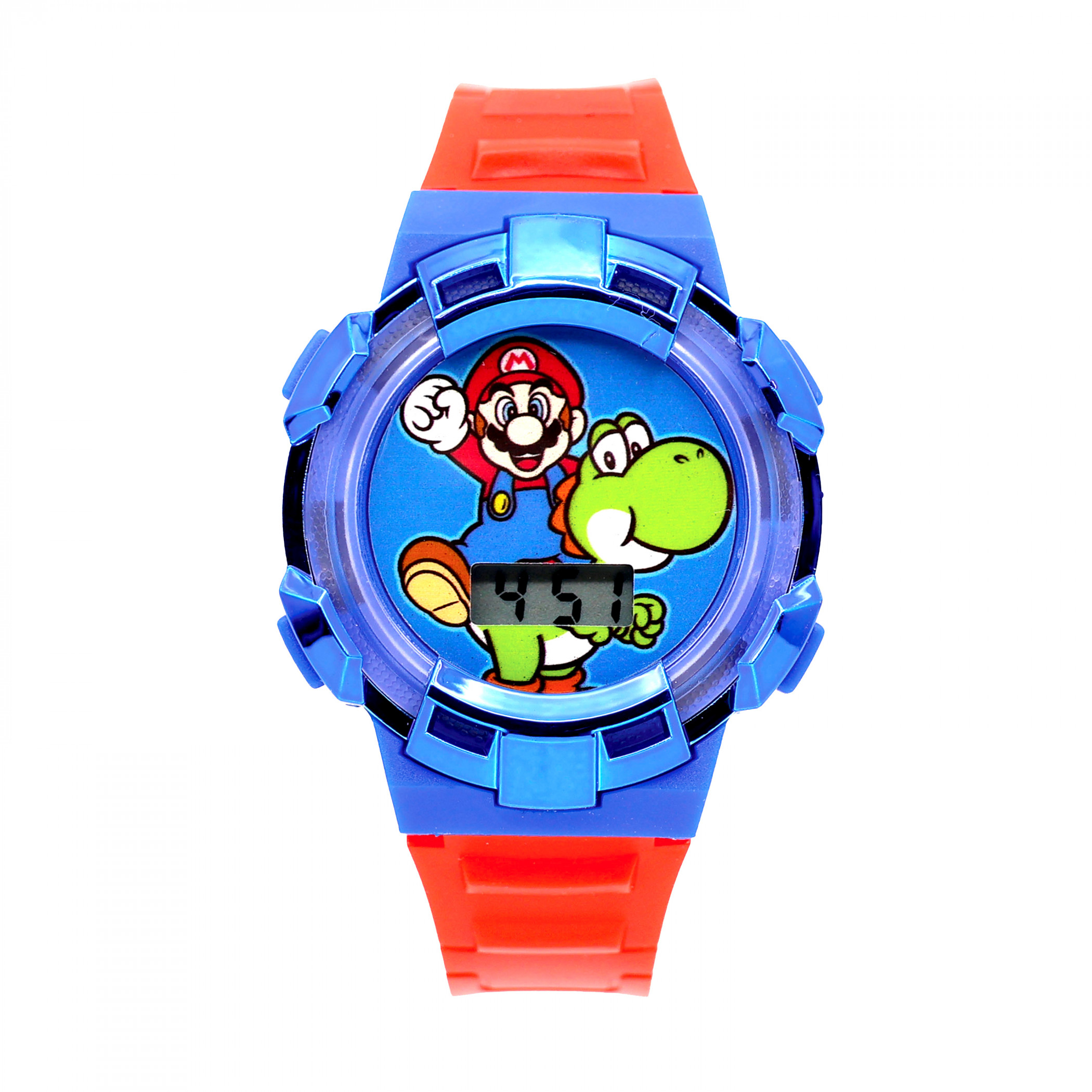 Super Mario Bros. Flashing Digital Youth Watch, Multi-Color