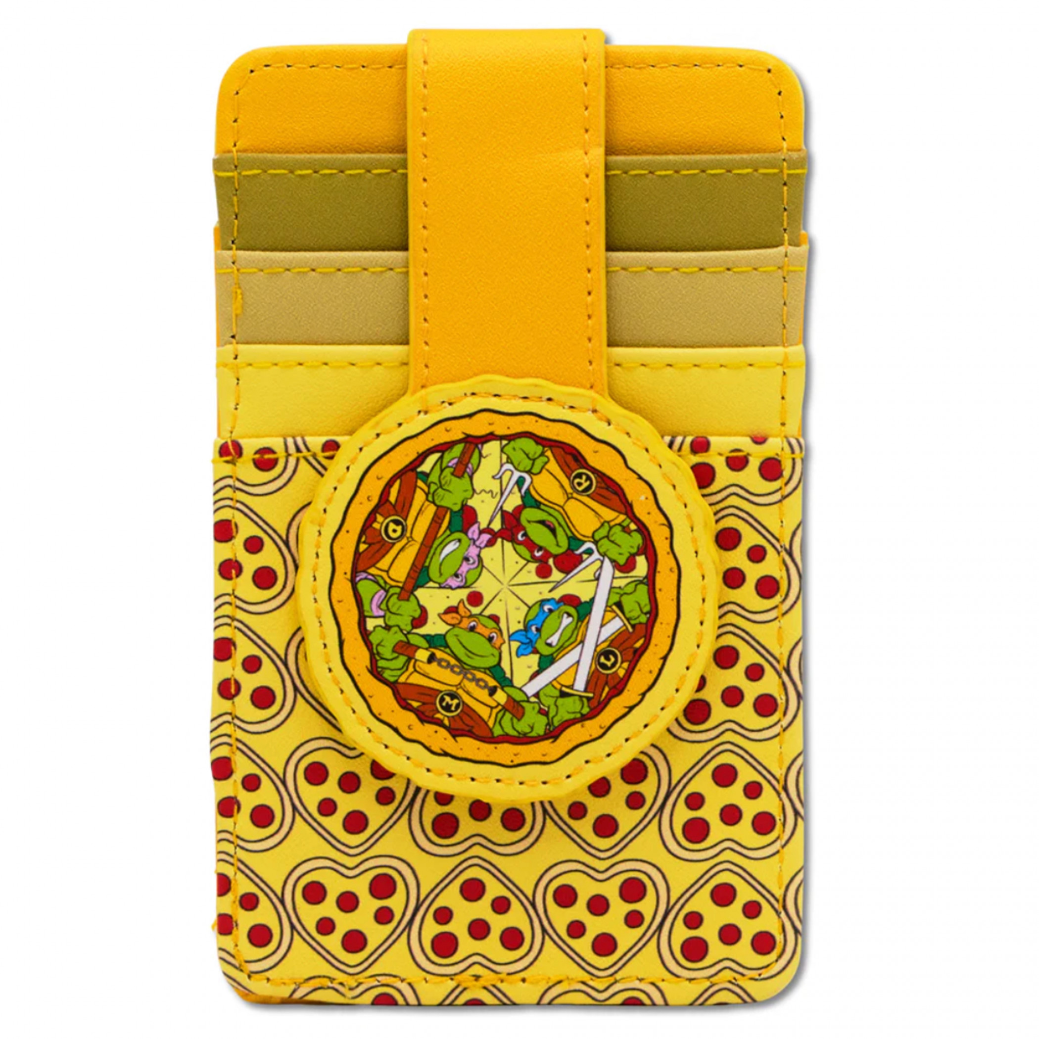 Teenage Mutant Ninja Turtles Pizza Pose Wallet ID Card Holder, Yellow
