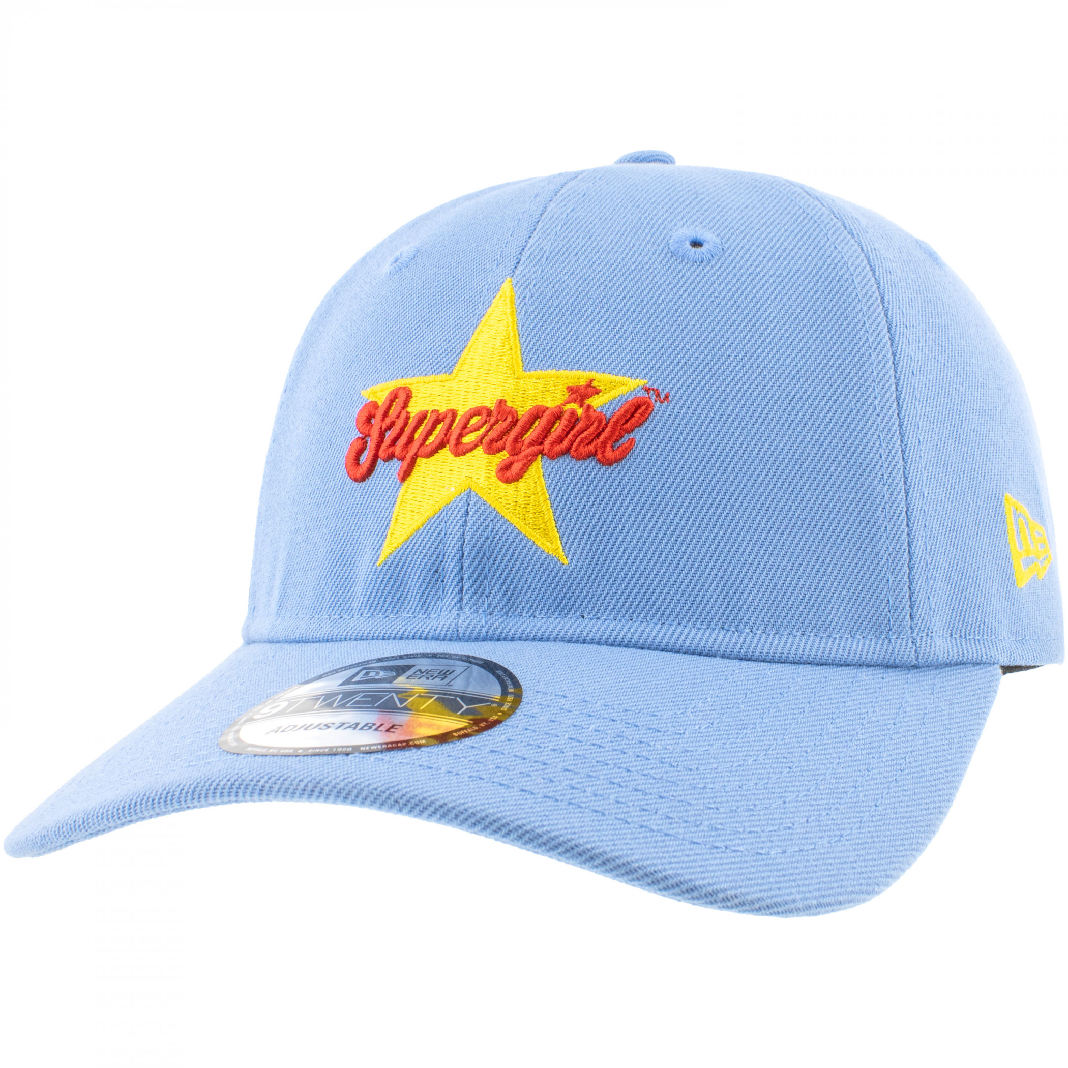 Supergirl Star Logo Baby Blue New Era 9Twenty Adjustable Hat, Blue