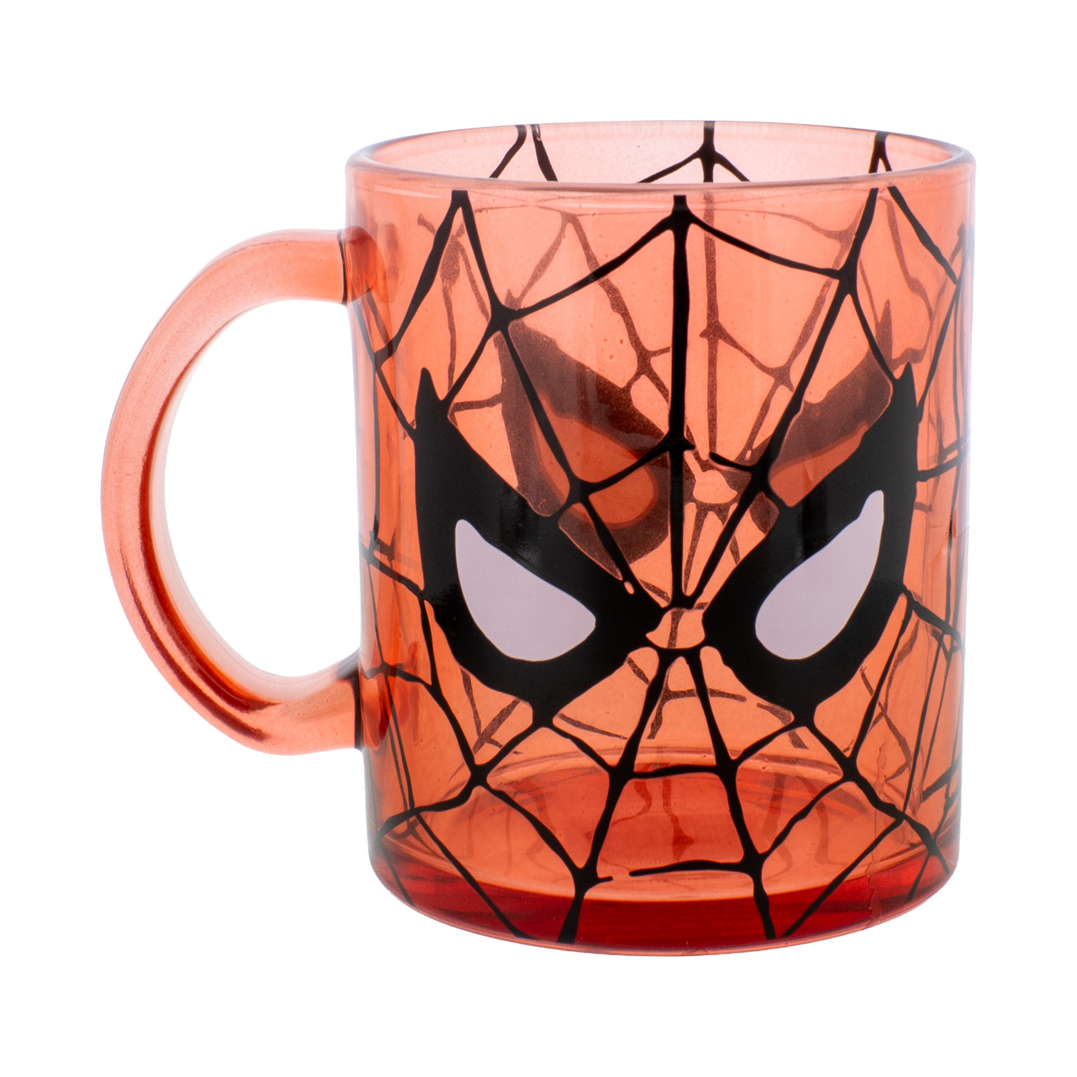 Spider-man Mask Web 17.5 oz. Ceramic Camper Mug, Red