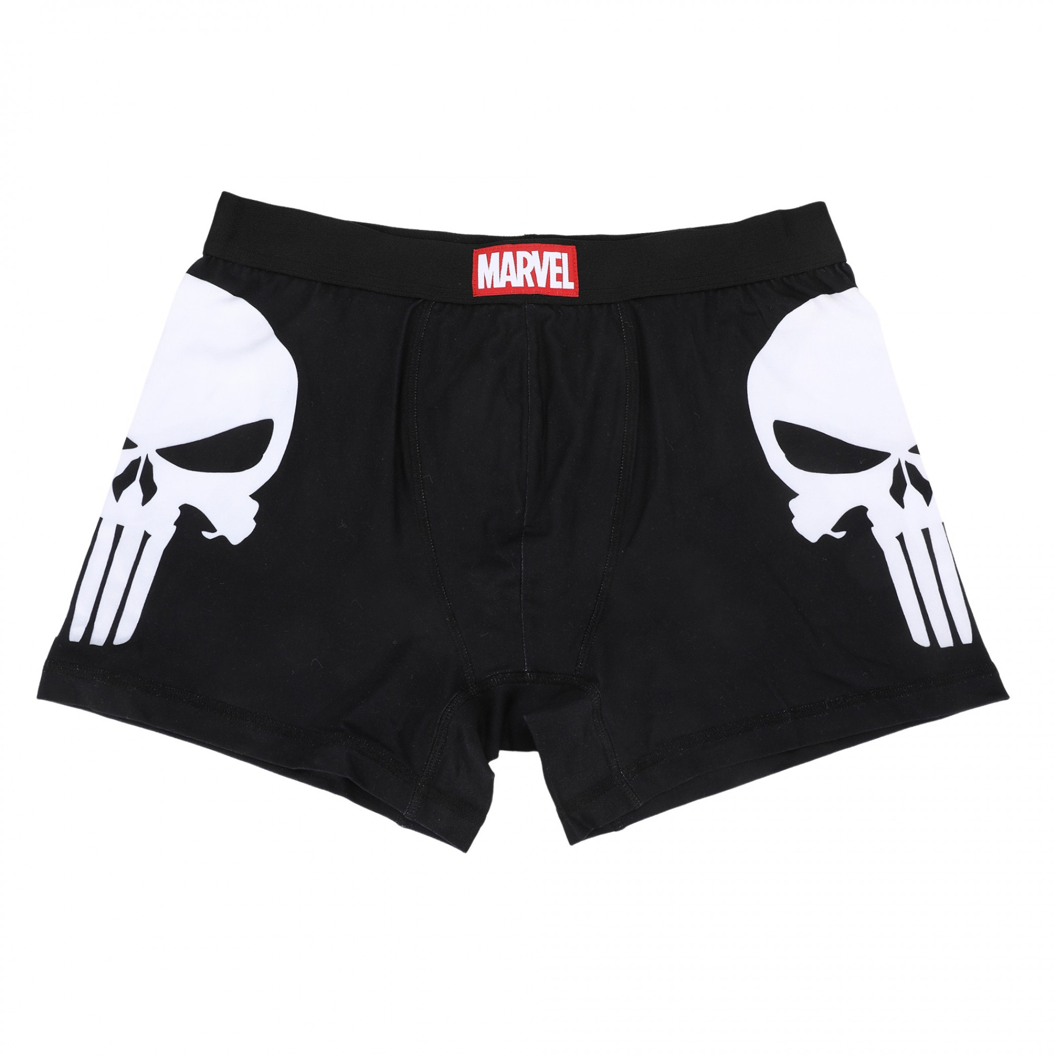 Punisher Skull Logo Men's Underwear Boxer Briefs, Black