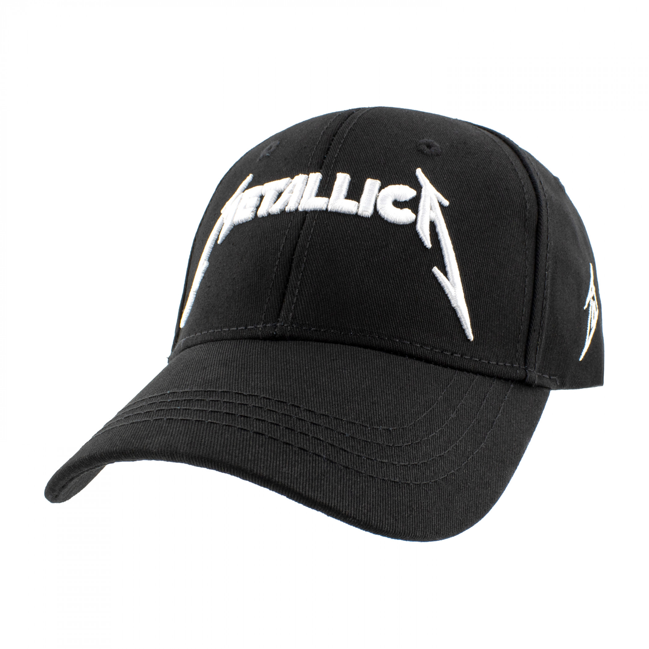 Metallica 3D Embroidered Logo Black Colorway Adjustable Hat