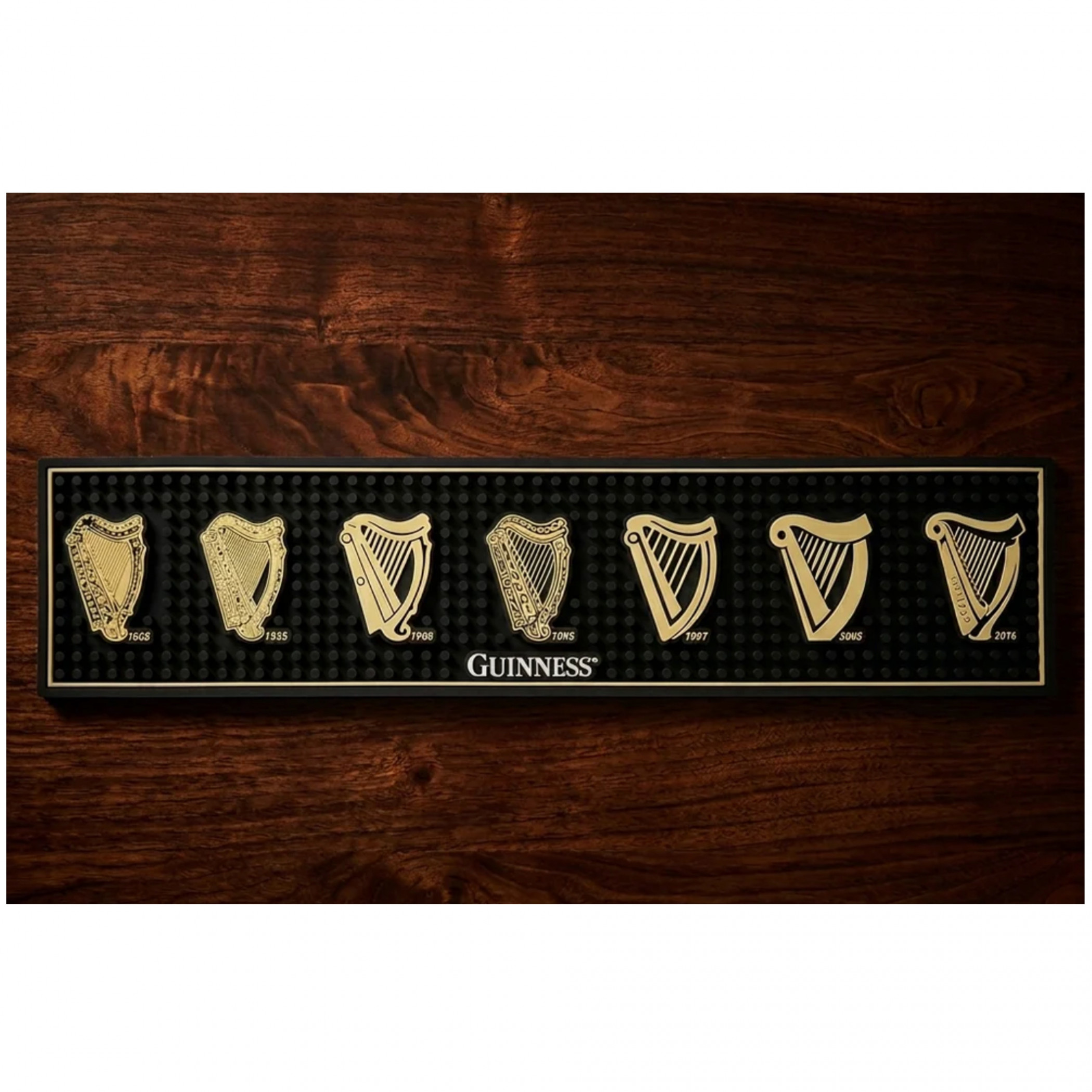 Guinness Evolution of the Harp PVC Bar Mat  19.5' x 4.72'