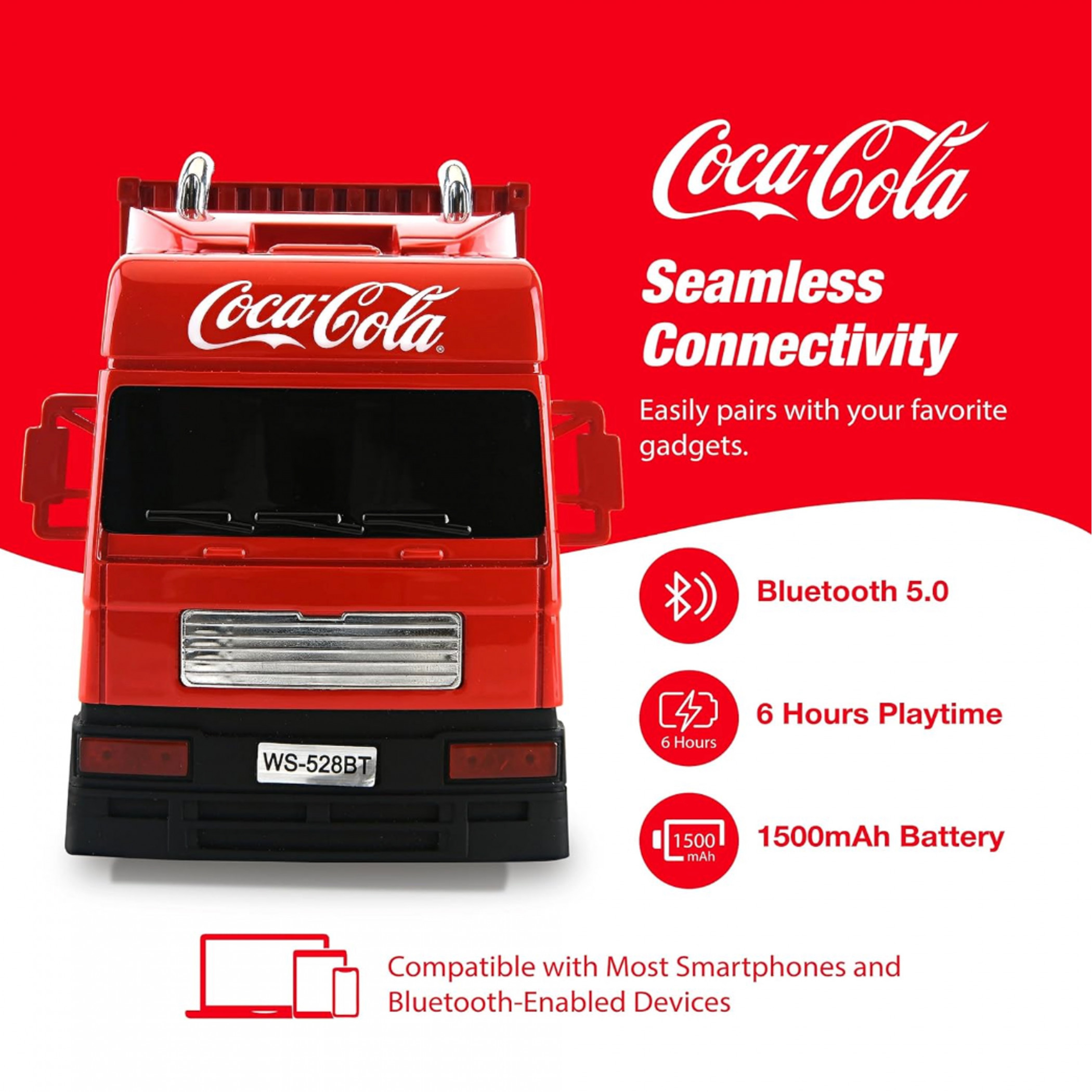 Coca-Cola Truck Replica Bluetooth Speaker by Gabba Goods