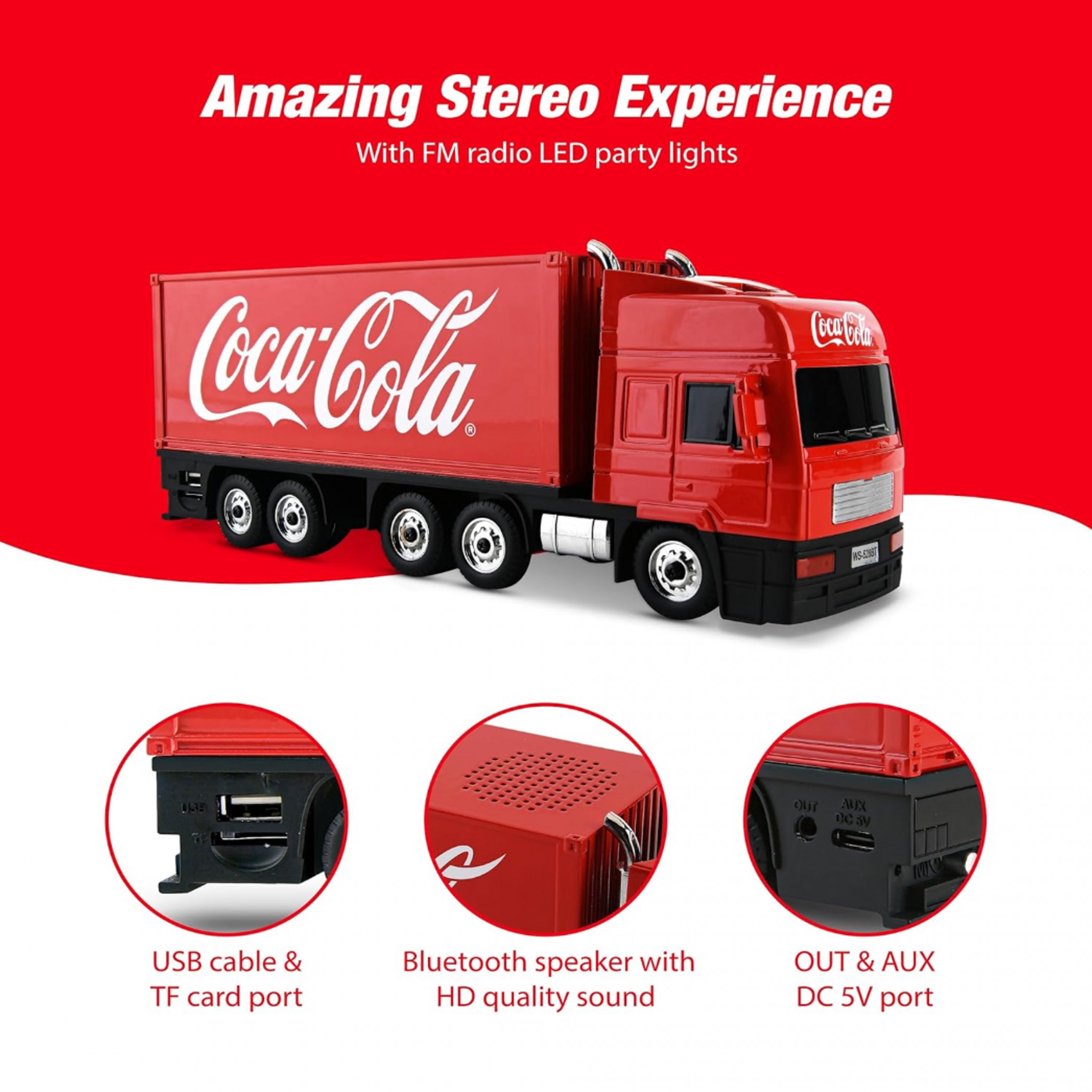 Coca-Cola Truck Replica Bluetooth Speaker by Gabba Goods
