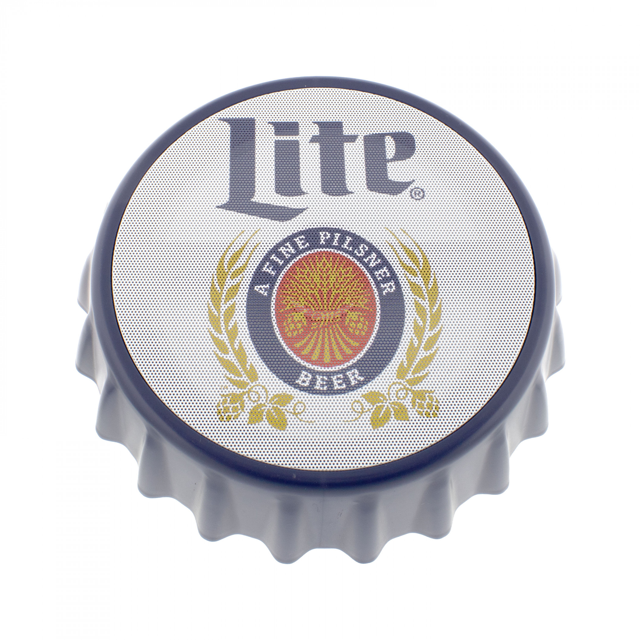 Miller Lite Bottle Cap Shaped Bluetooth Speaker