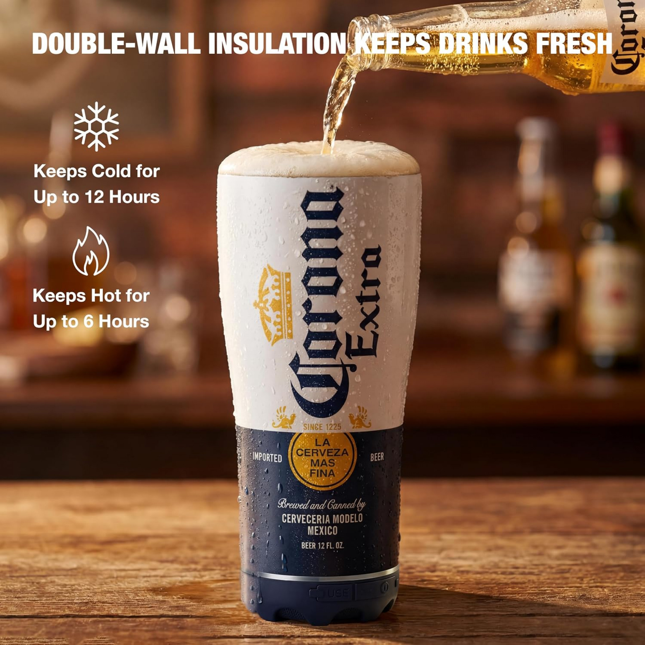 Corona Extra Tumbler Shaped Bluetooth Speaker