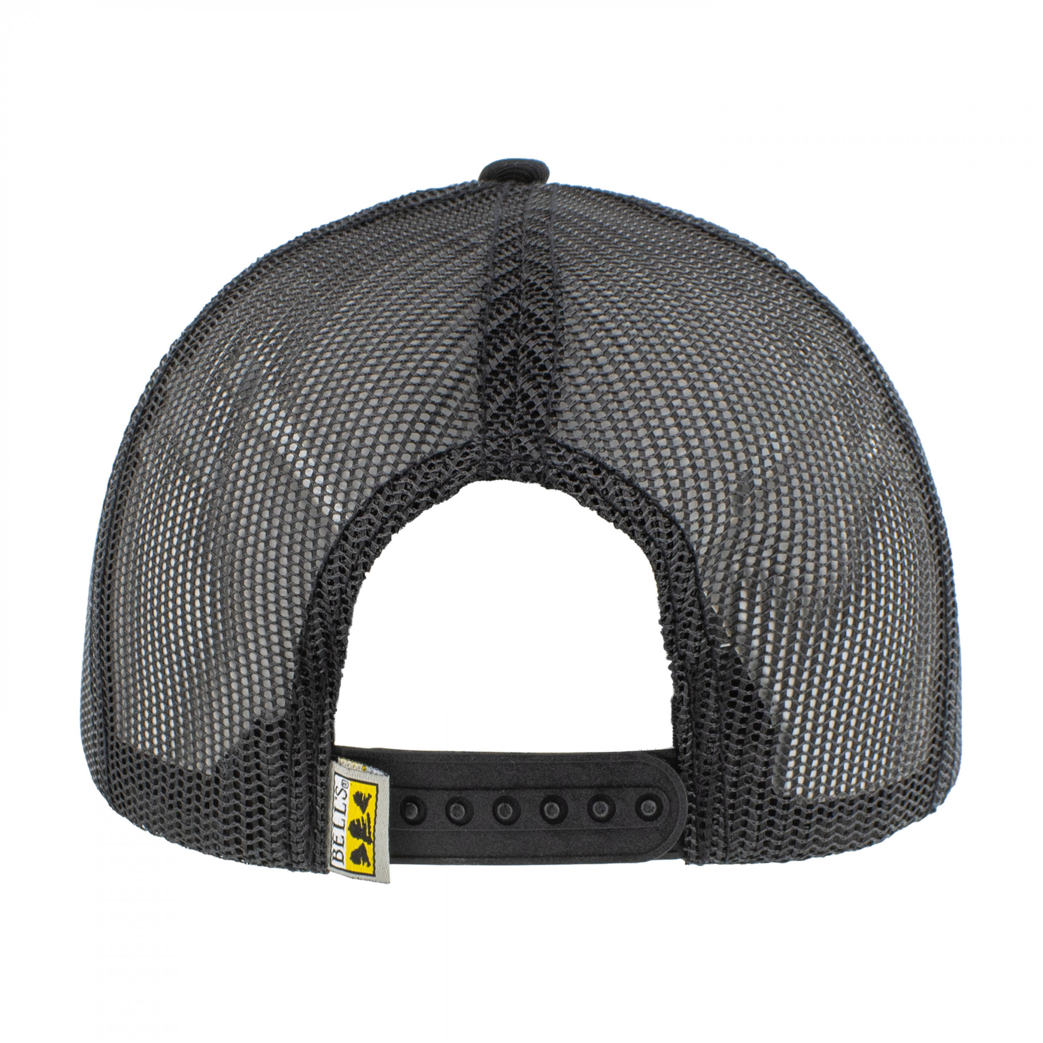 Bells Whisky Patch Black Mesh Trucker Hat