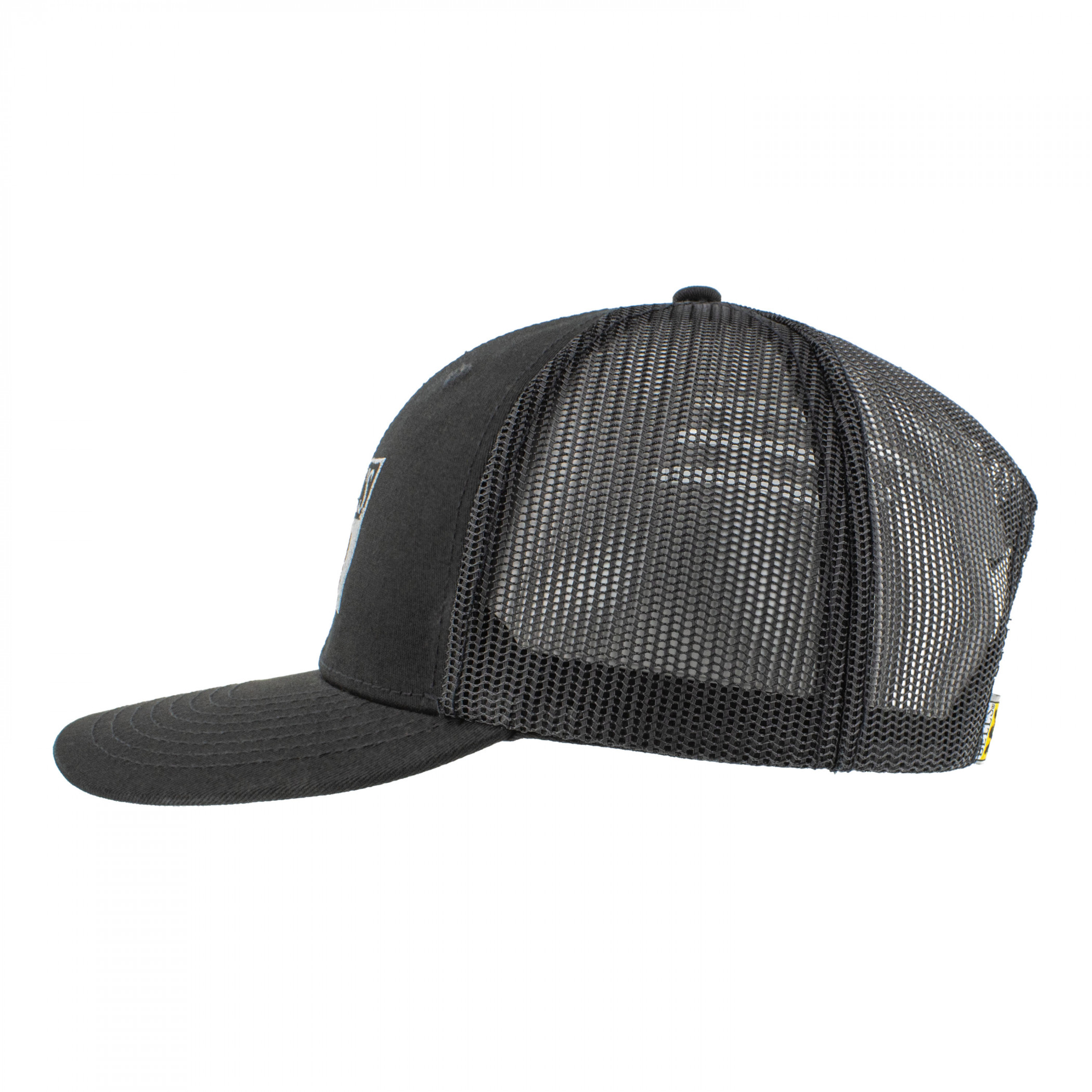 Bells Whisky Patch Black Mesh Trucker Hat