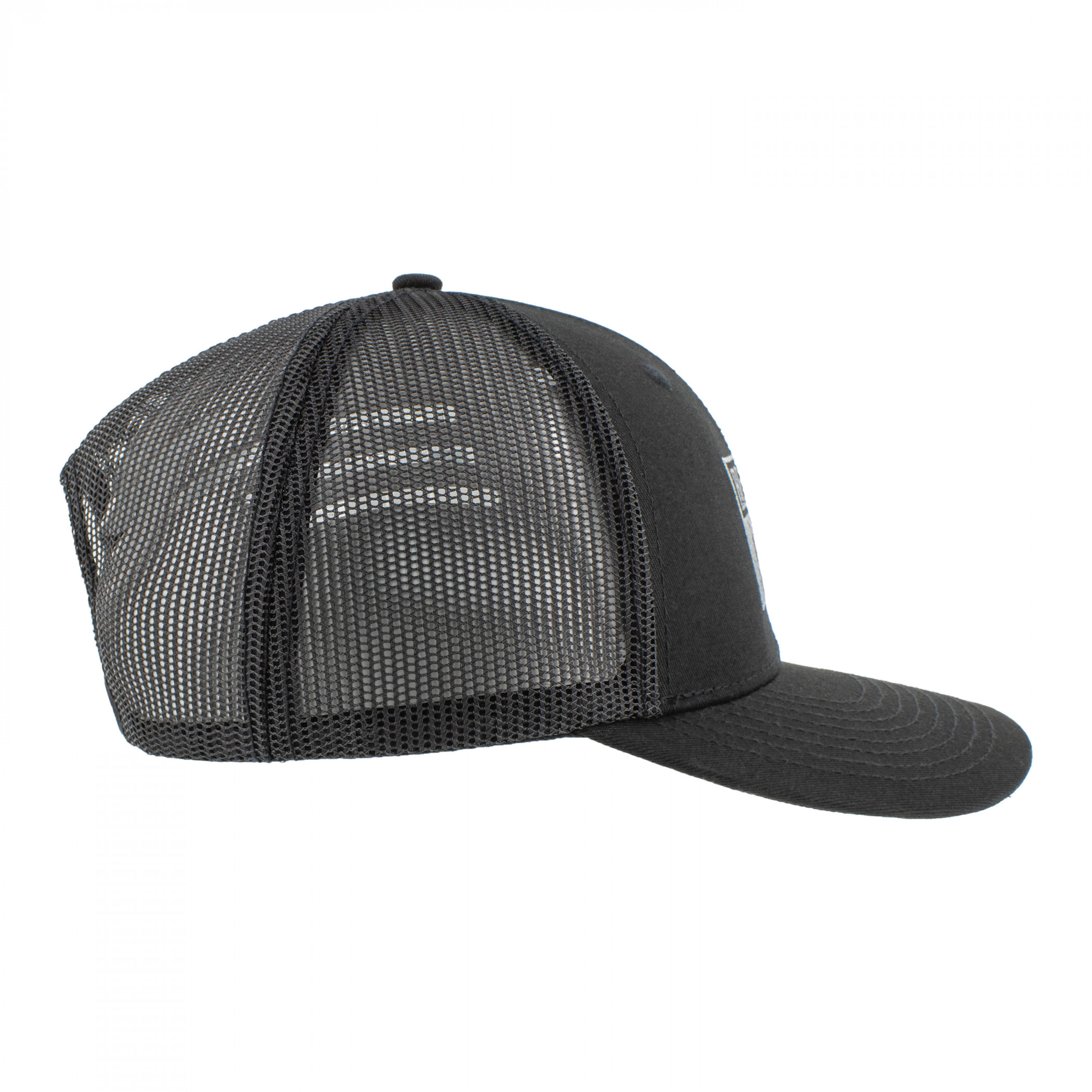 Bells Whisky Patch Black Mesh Trucker Hat