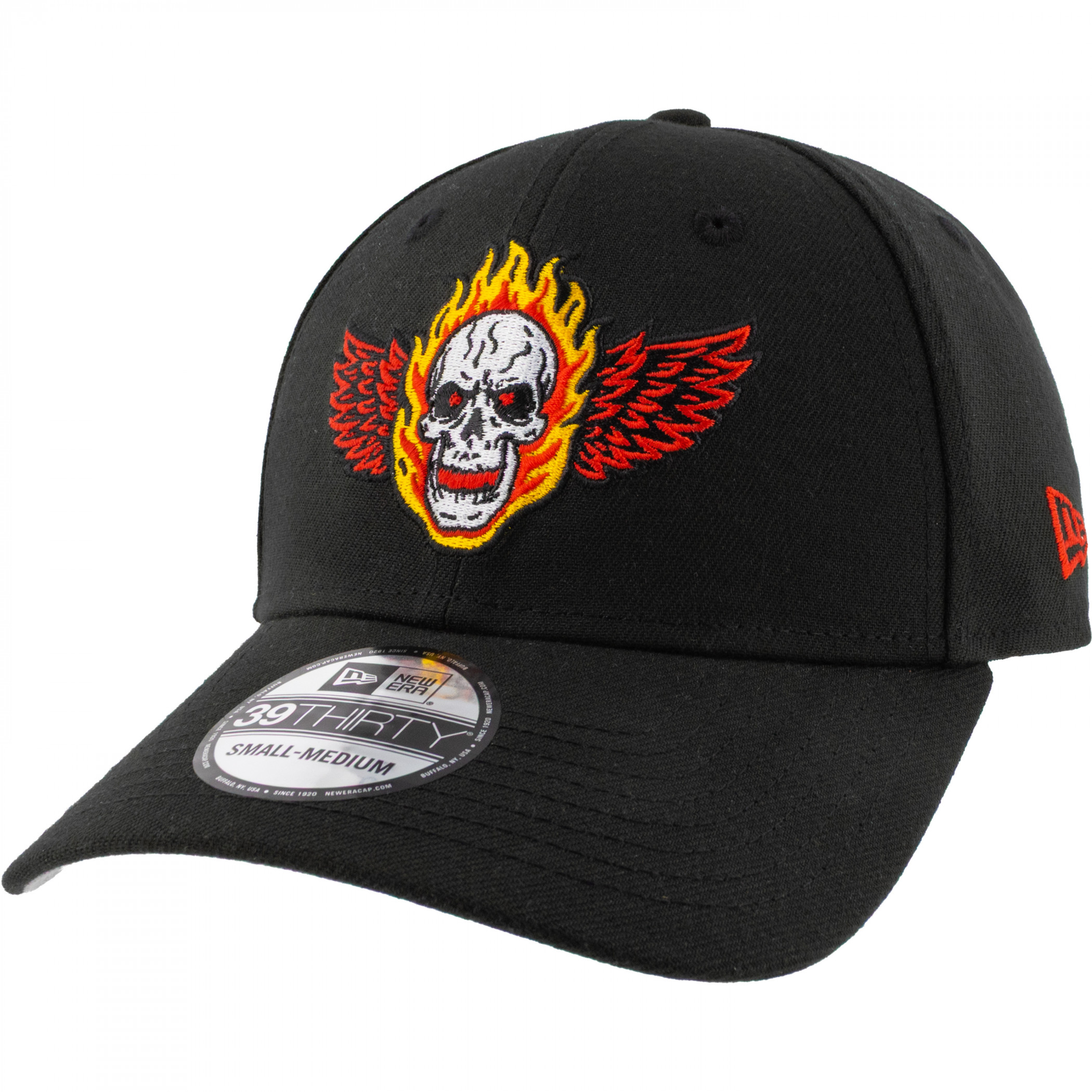 Lobo Logo New Era 39Thirty Fitted Hat, Black