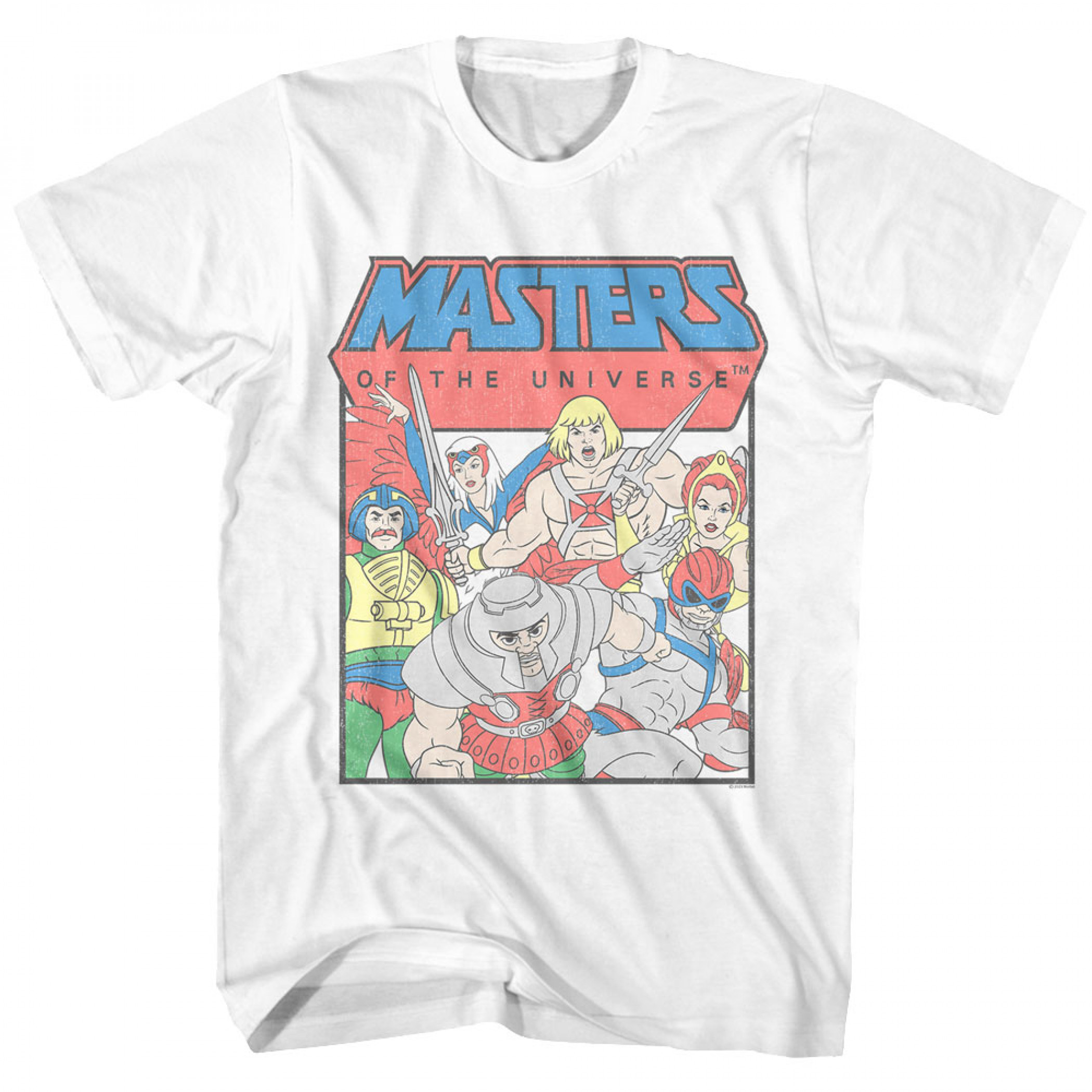 Masters of the Universe He-Man & the Good Guys T-Shirt, White