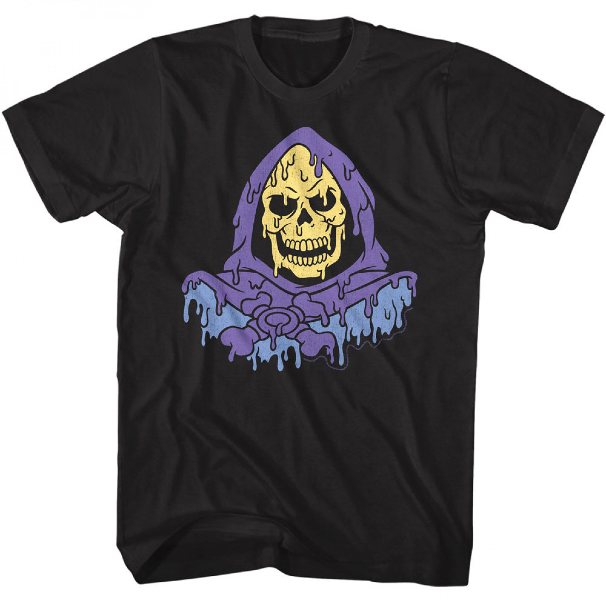 Masters of the Universe Melty Skeletor T-Shirt, Black
