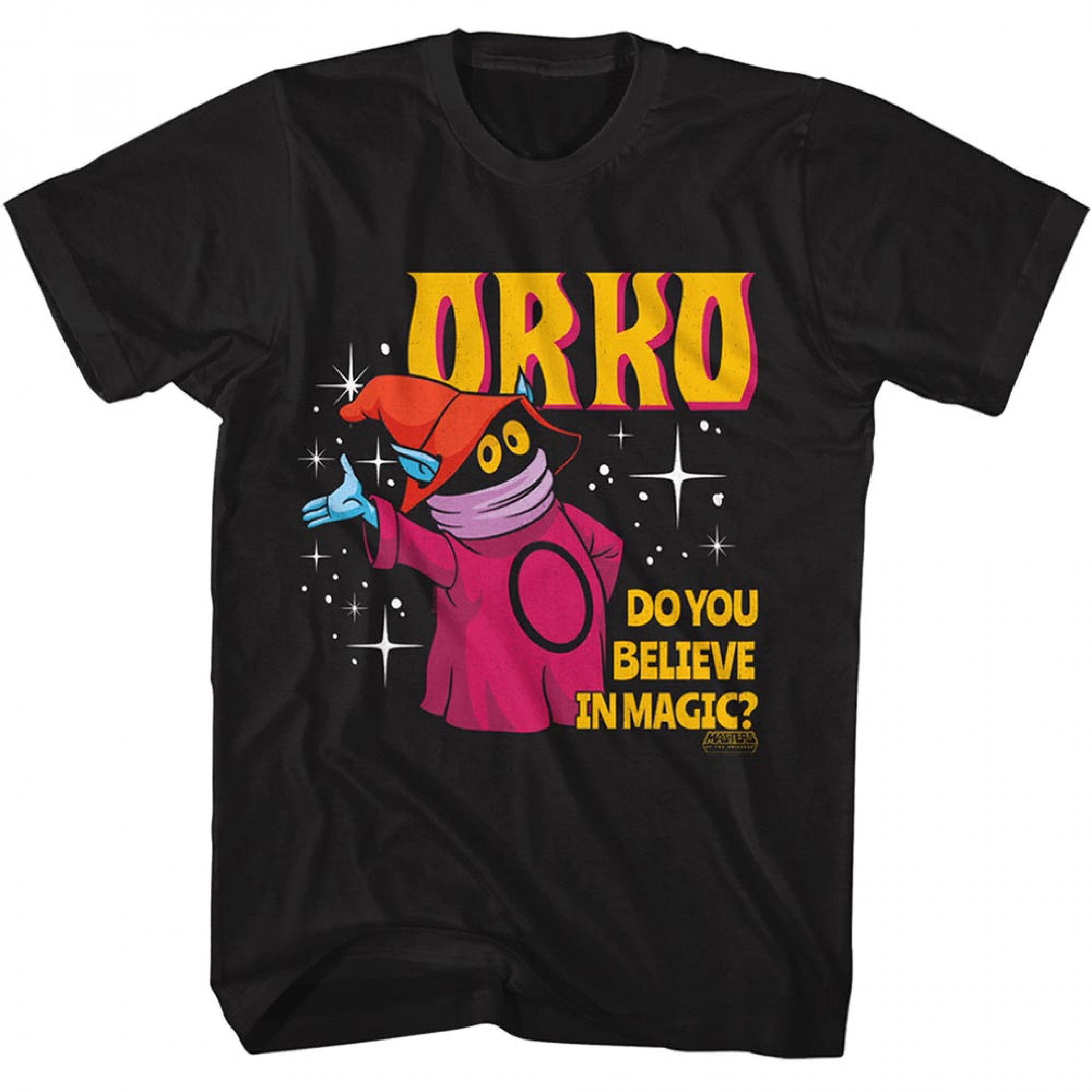 Masters of the Universe Orko- Believe in Magic T-Shirt, Black