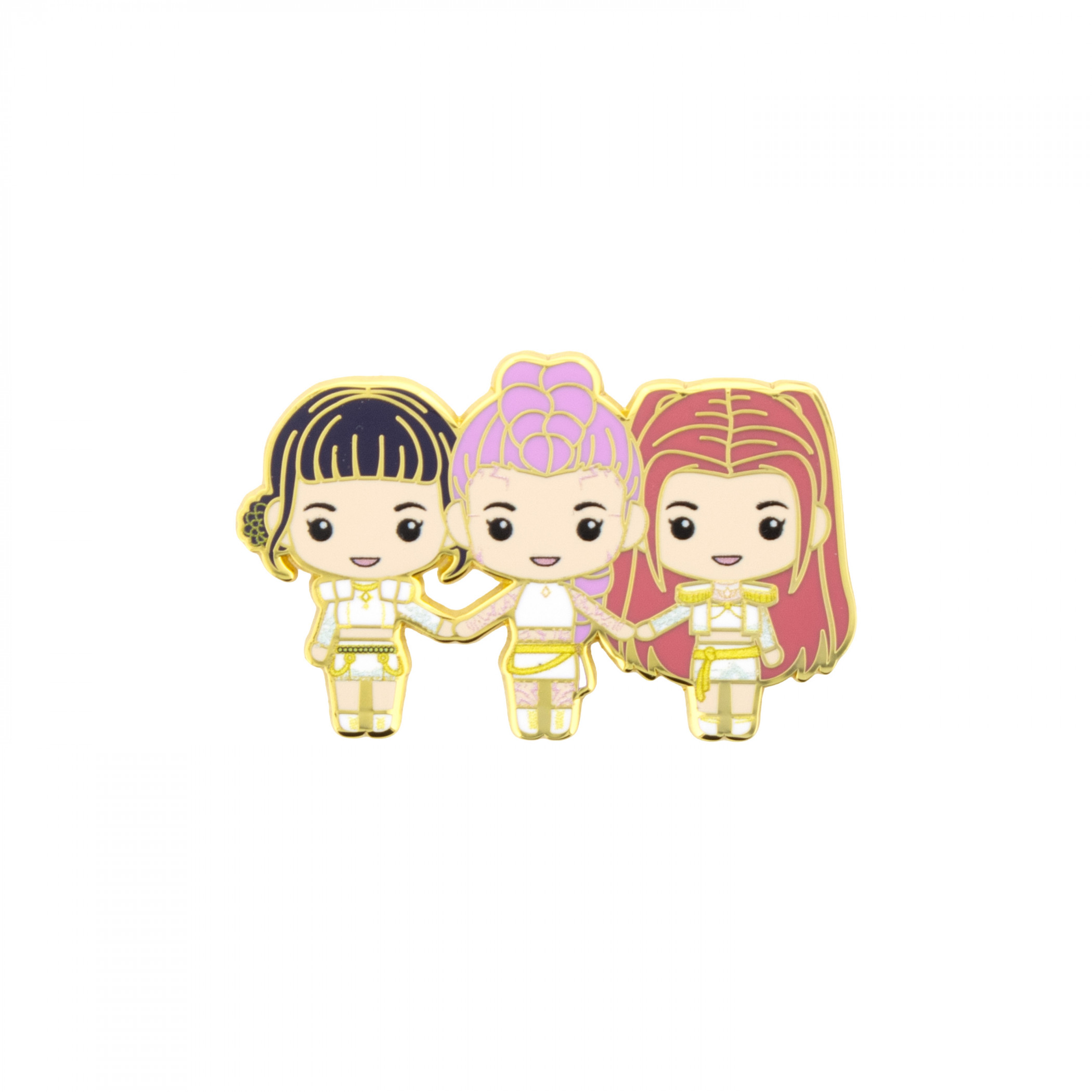 K-pop Demon Hunters Huntr/X Girls Enamel Pin, Multi-Color