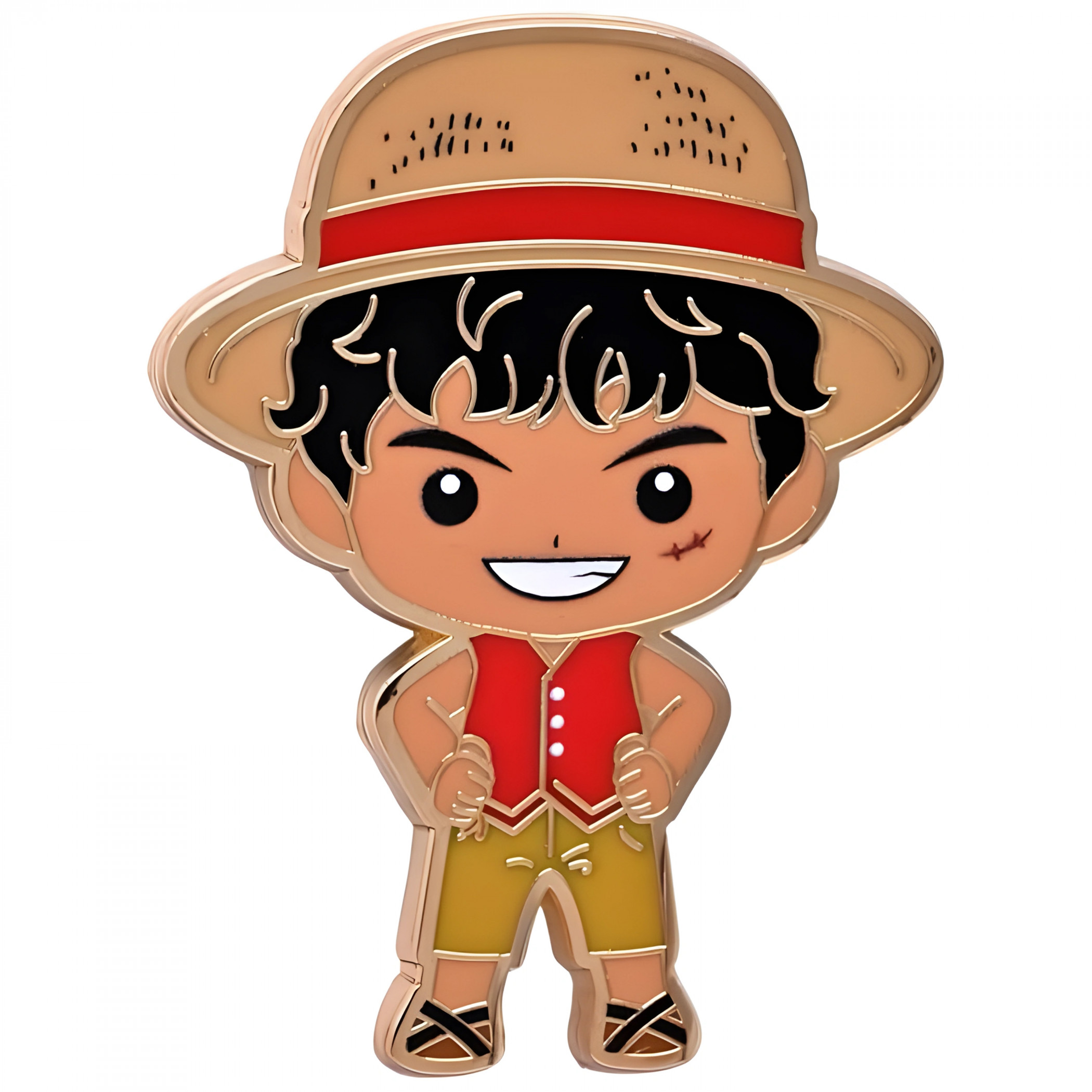 One Piece Luffy Enamel Pin, Multi-Color