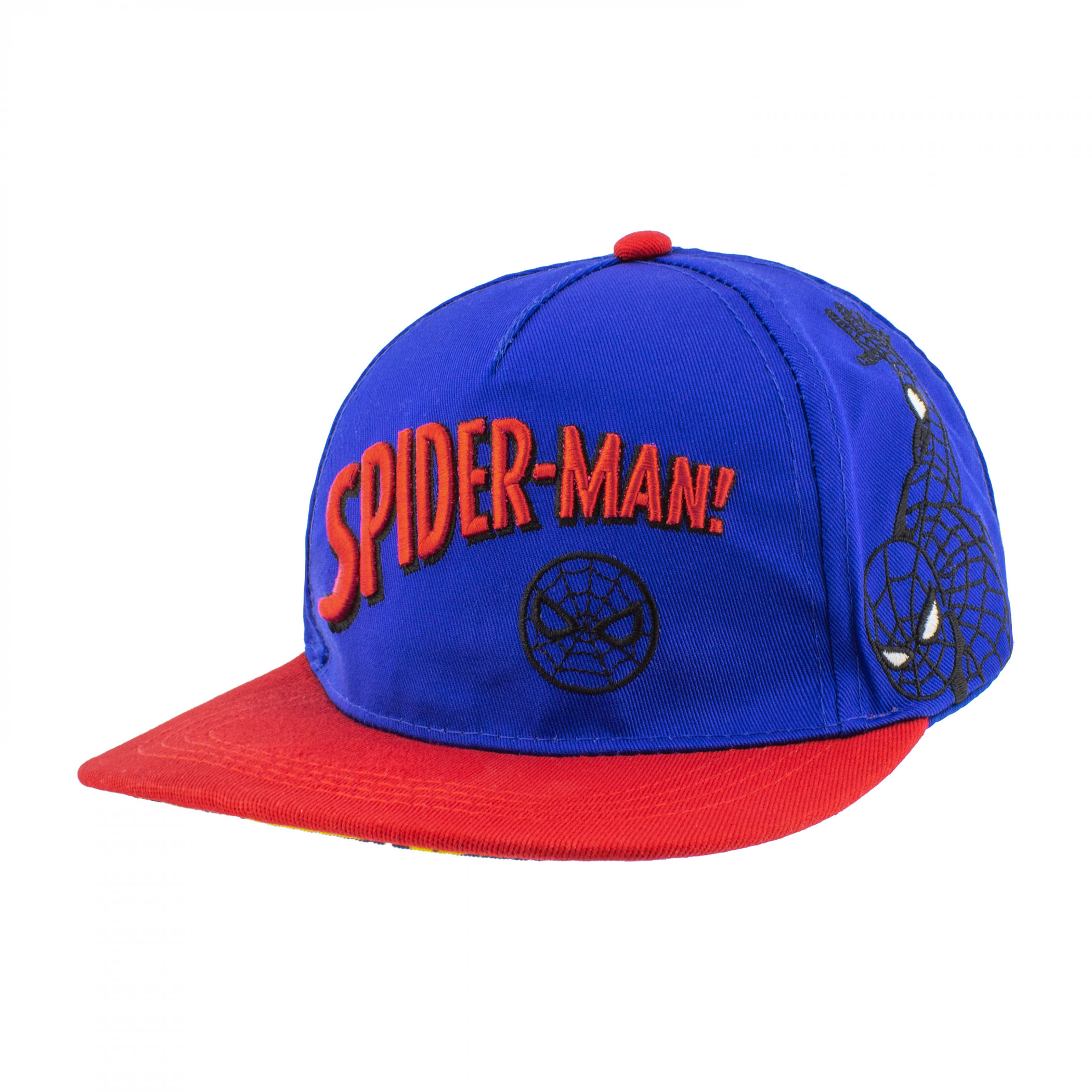Spider-Man Under Brim Comic Art Youth Hat, Multi-Color