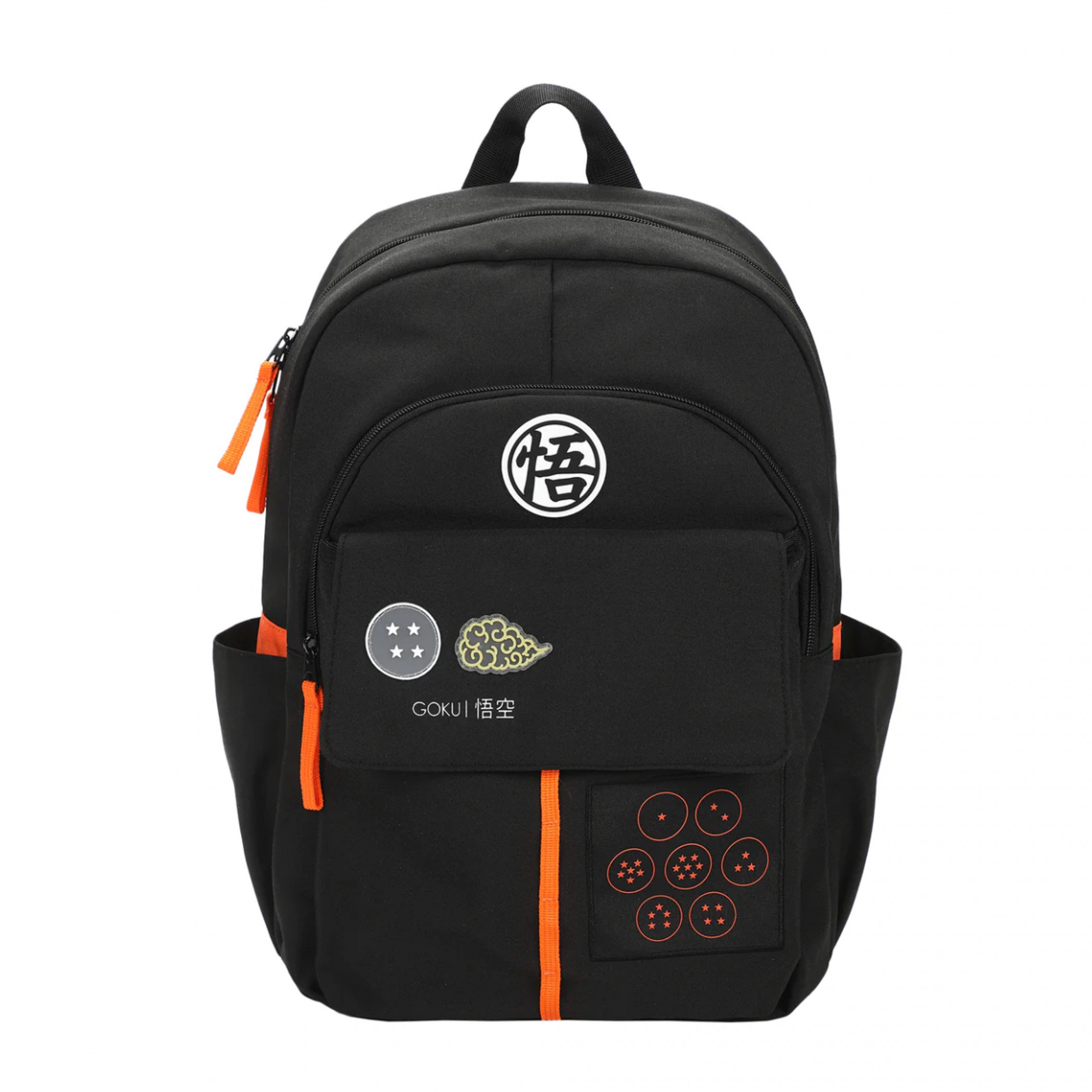 Dragon Ball Z  Goku Symbols 17.5' Adult Commuter Backpack, Black