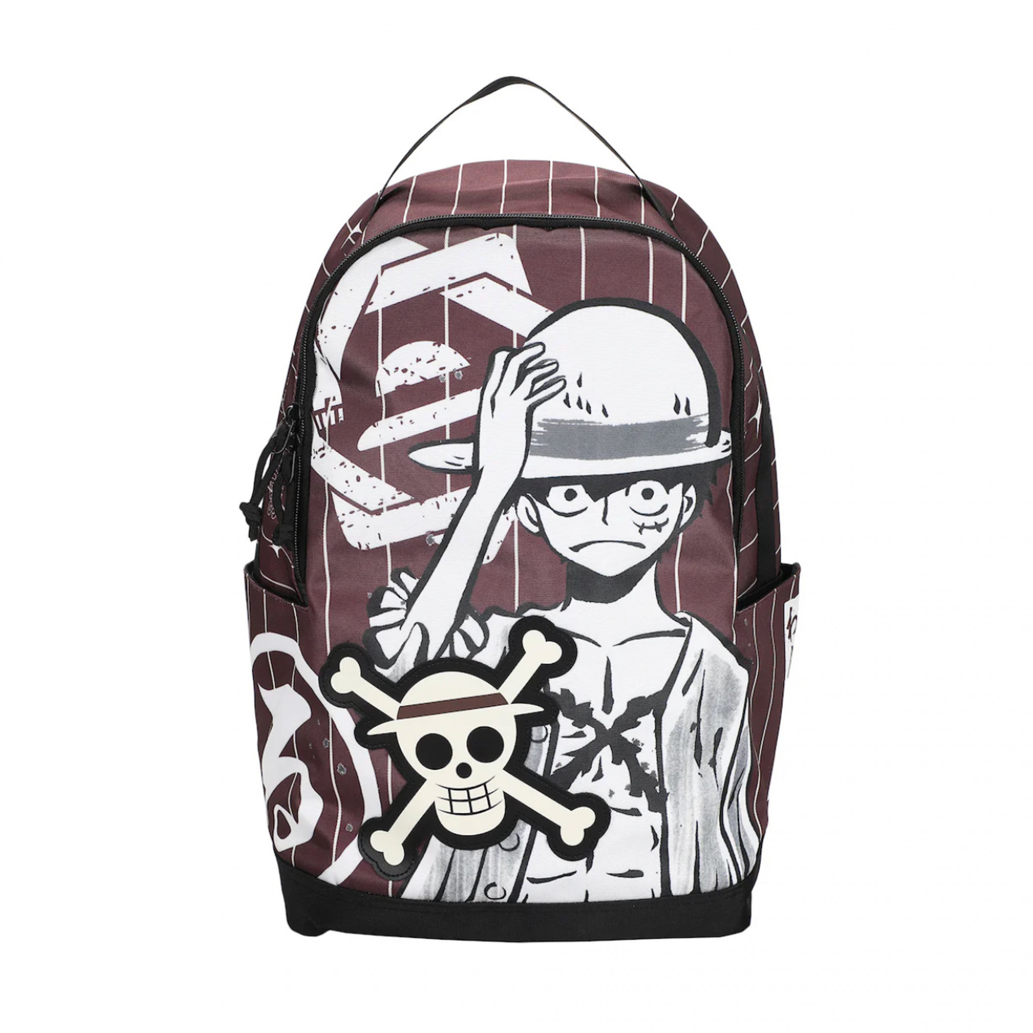 One Piece Luffy Character Art 18.5' Adult Backpack, Brown