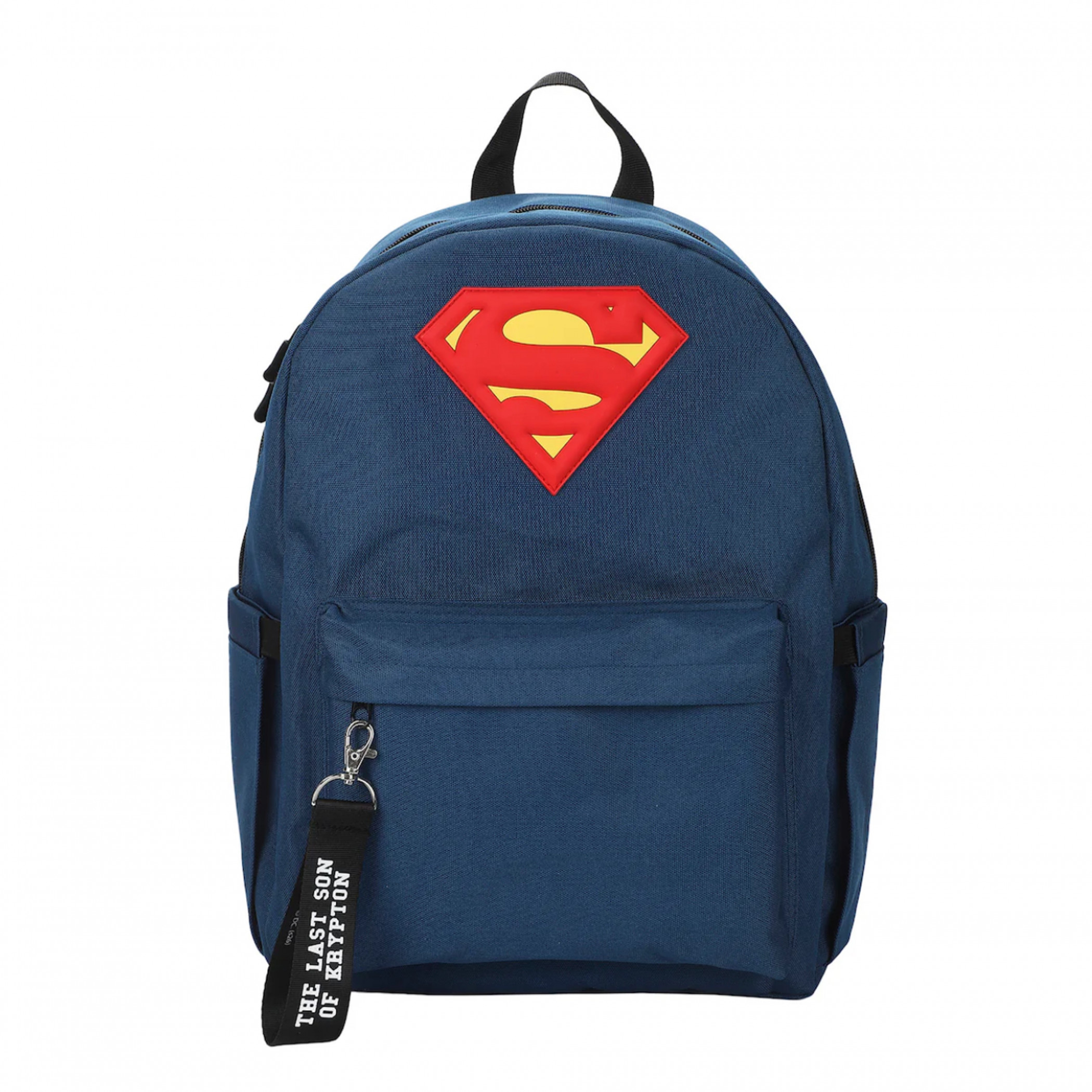 Superman Logo 16.5' Adult Backpack, Blue
