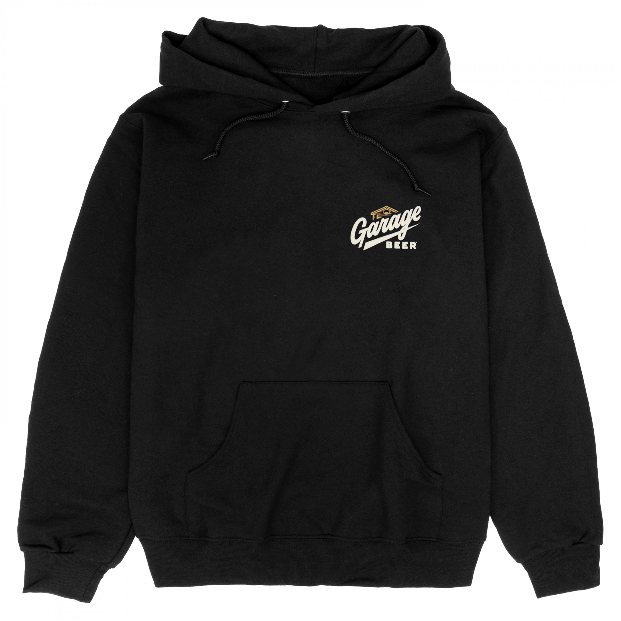 Garage Beer - Beer Flavored Beer Black Front & Back Print Hoodie - image 2