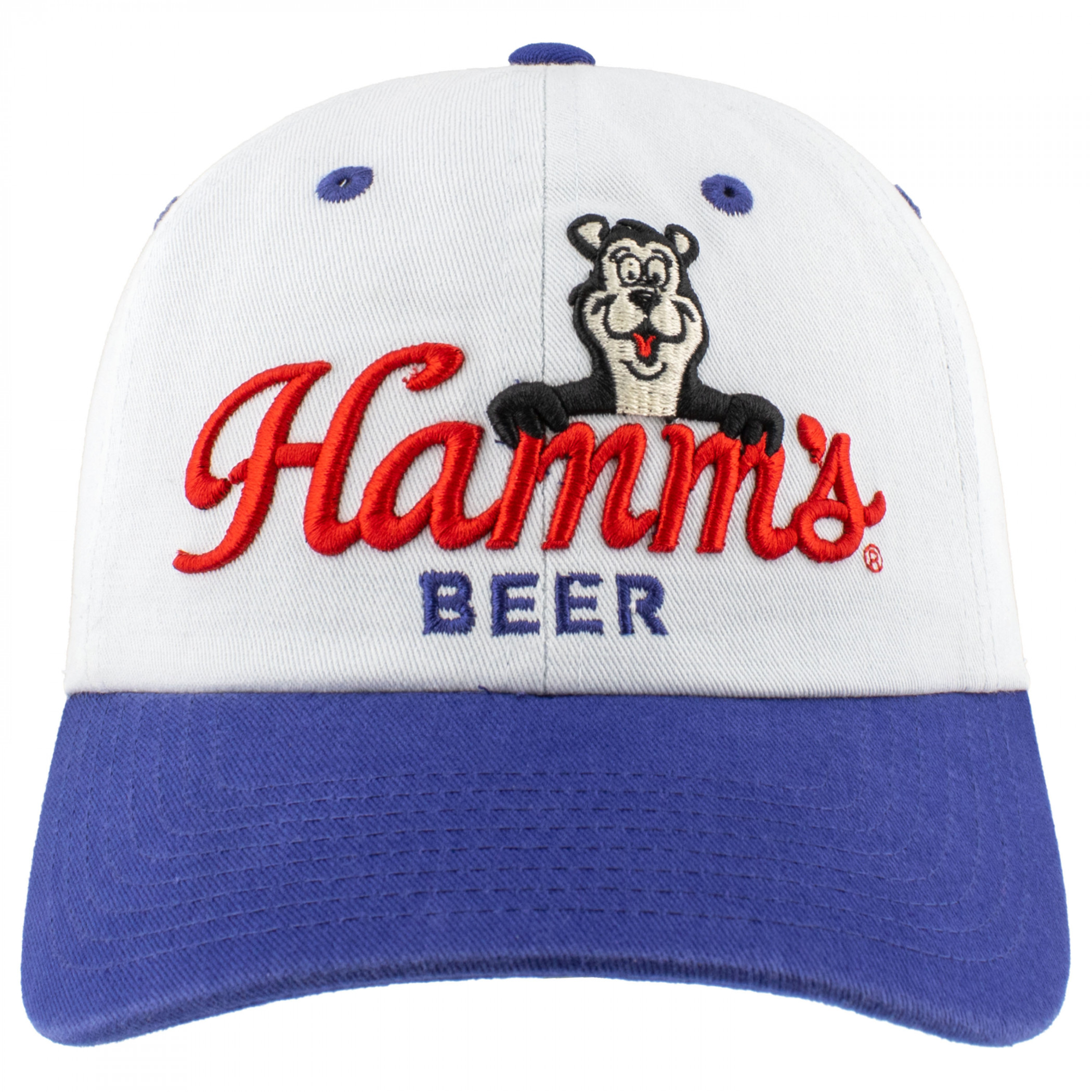 Hamm's Beer Bear Logo Blue Colorway Adjustable Hat - image 2