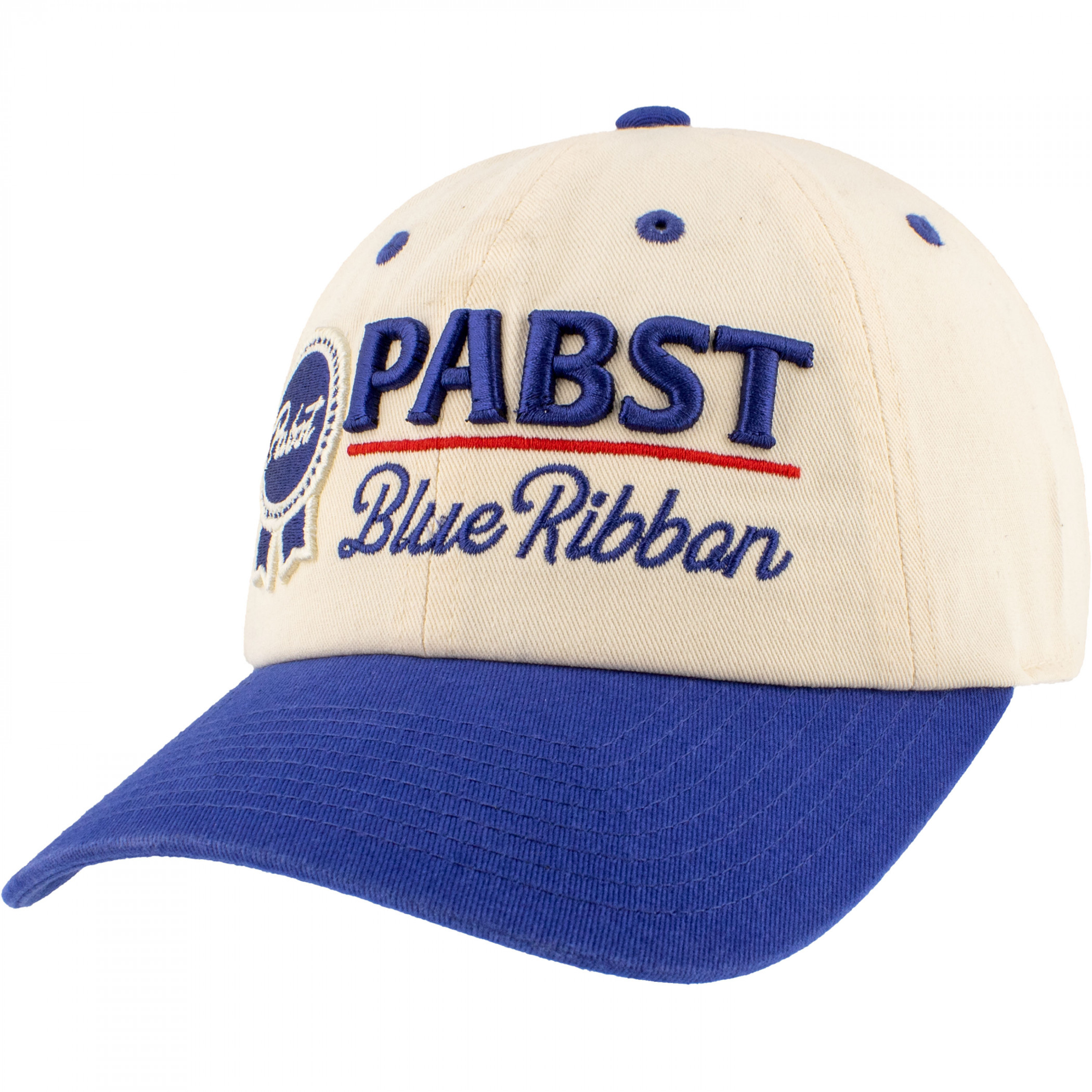 Pabst Blue Ribbon Vintage Logo Ballpark Adjustable Hat