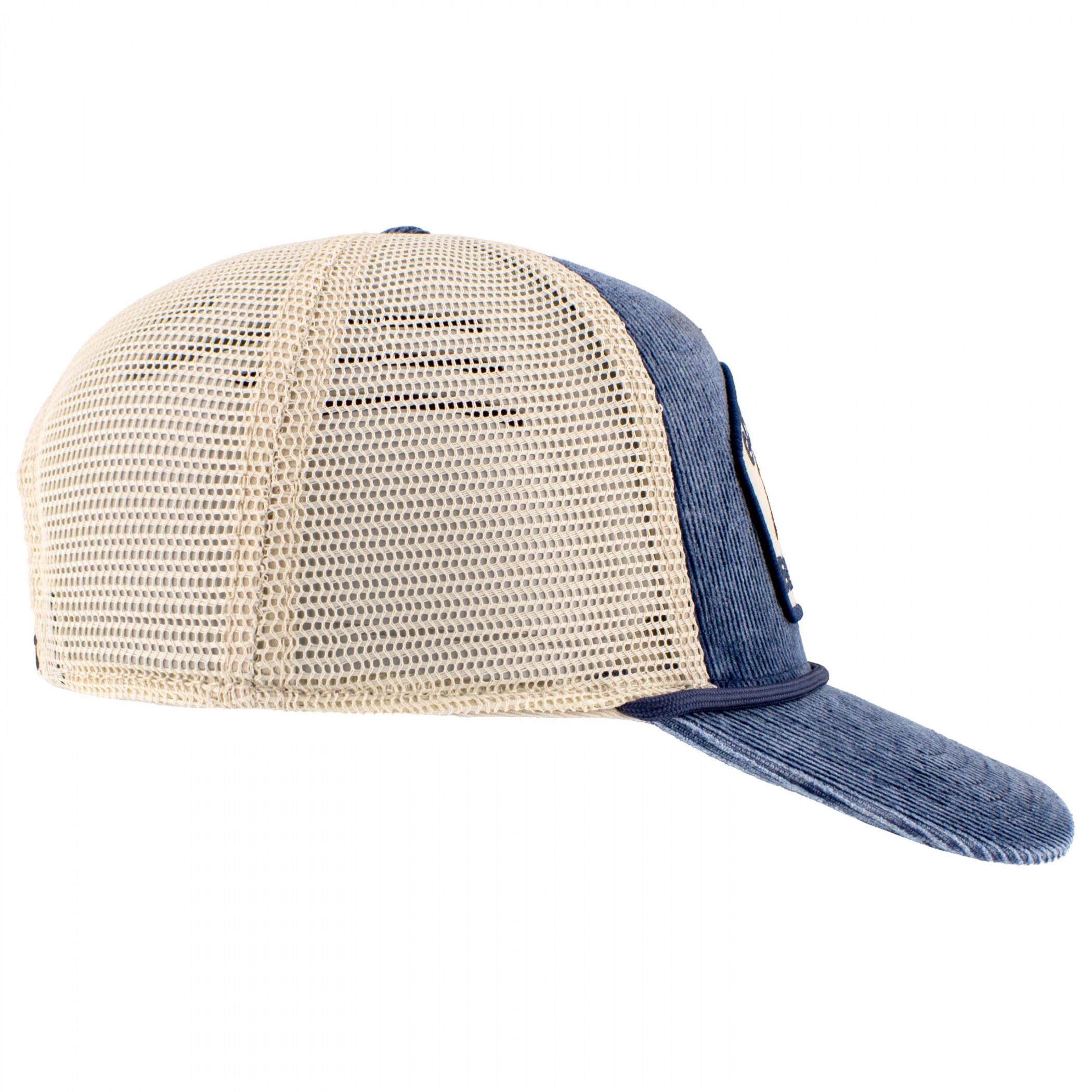 Pabst Blue Ribbon Good Ole-Time Corduroy Mesh Back Adjustable Hat - image 3