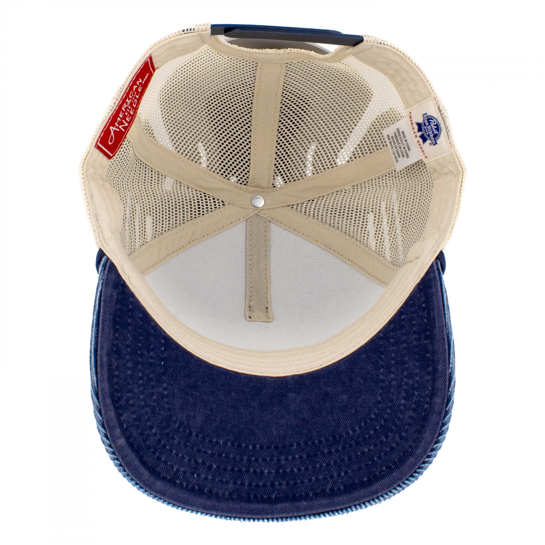 Pabst Blue Ribbon Good Ole-Time Corduroy Mesh Back Adjustable Hat - image 6