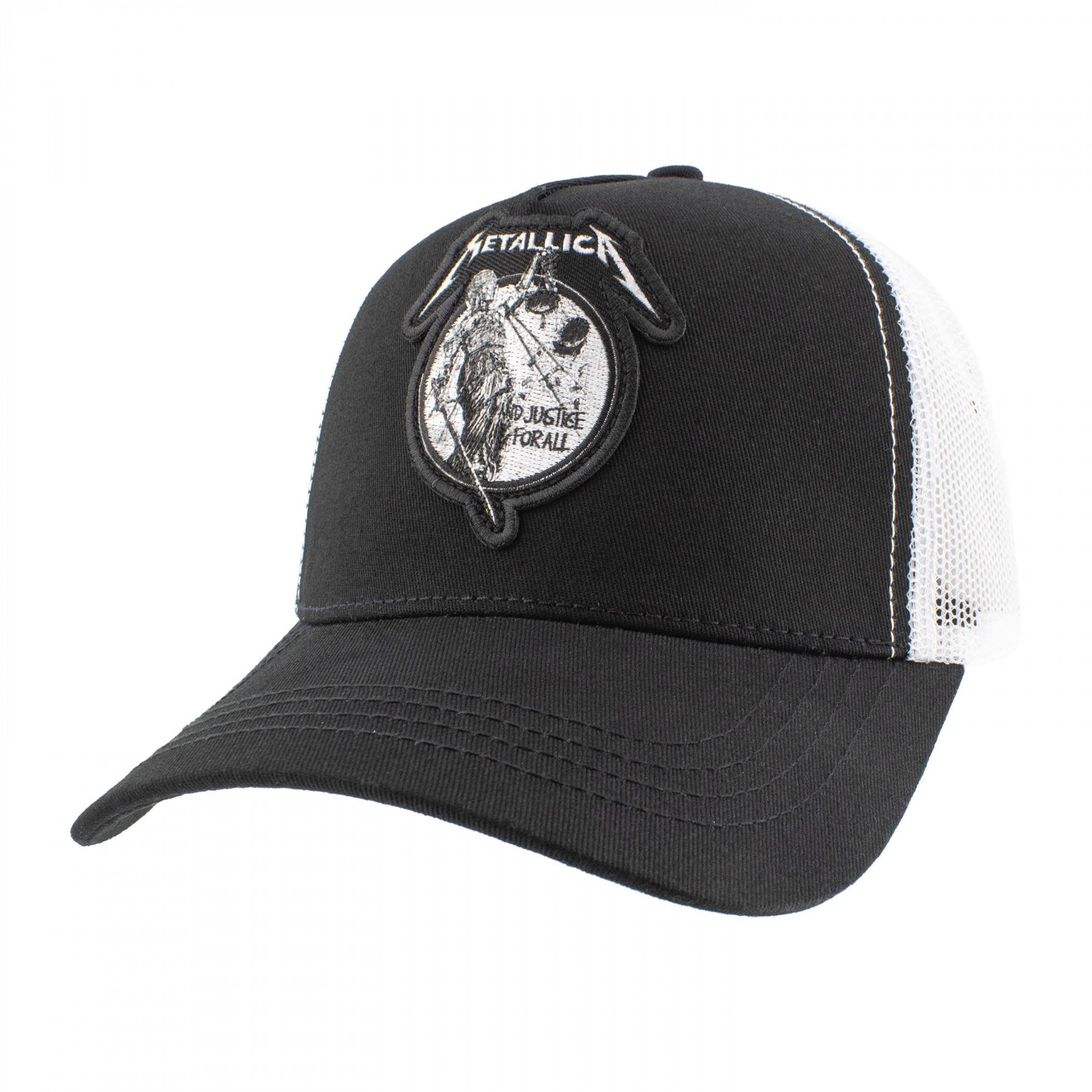 Metallica Justice For All Monochrome Mesh Snapback Hat
