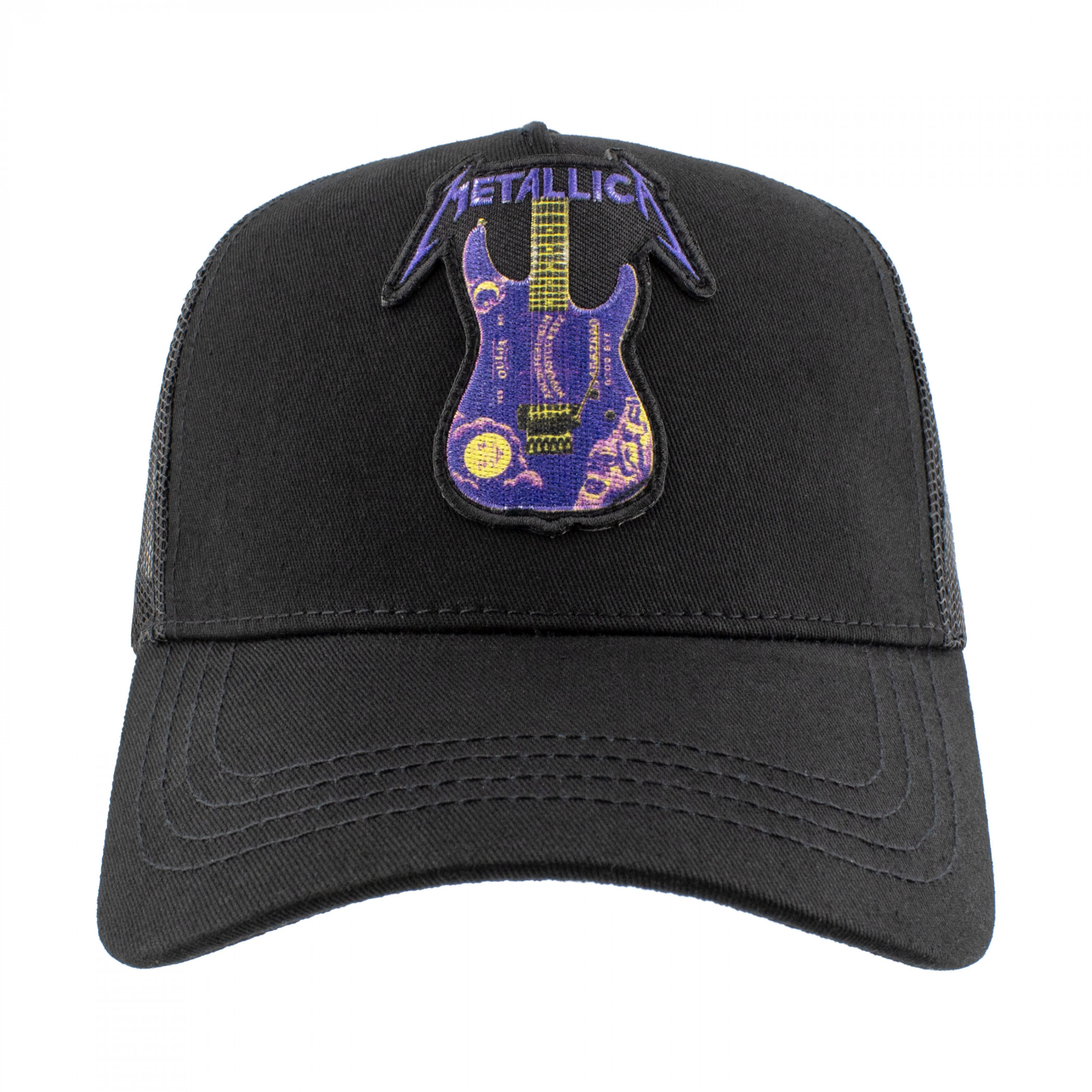 Metallica Kirk Hammett Purple Ouija Guitar Mesh Snapback Hat
