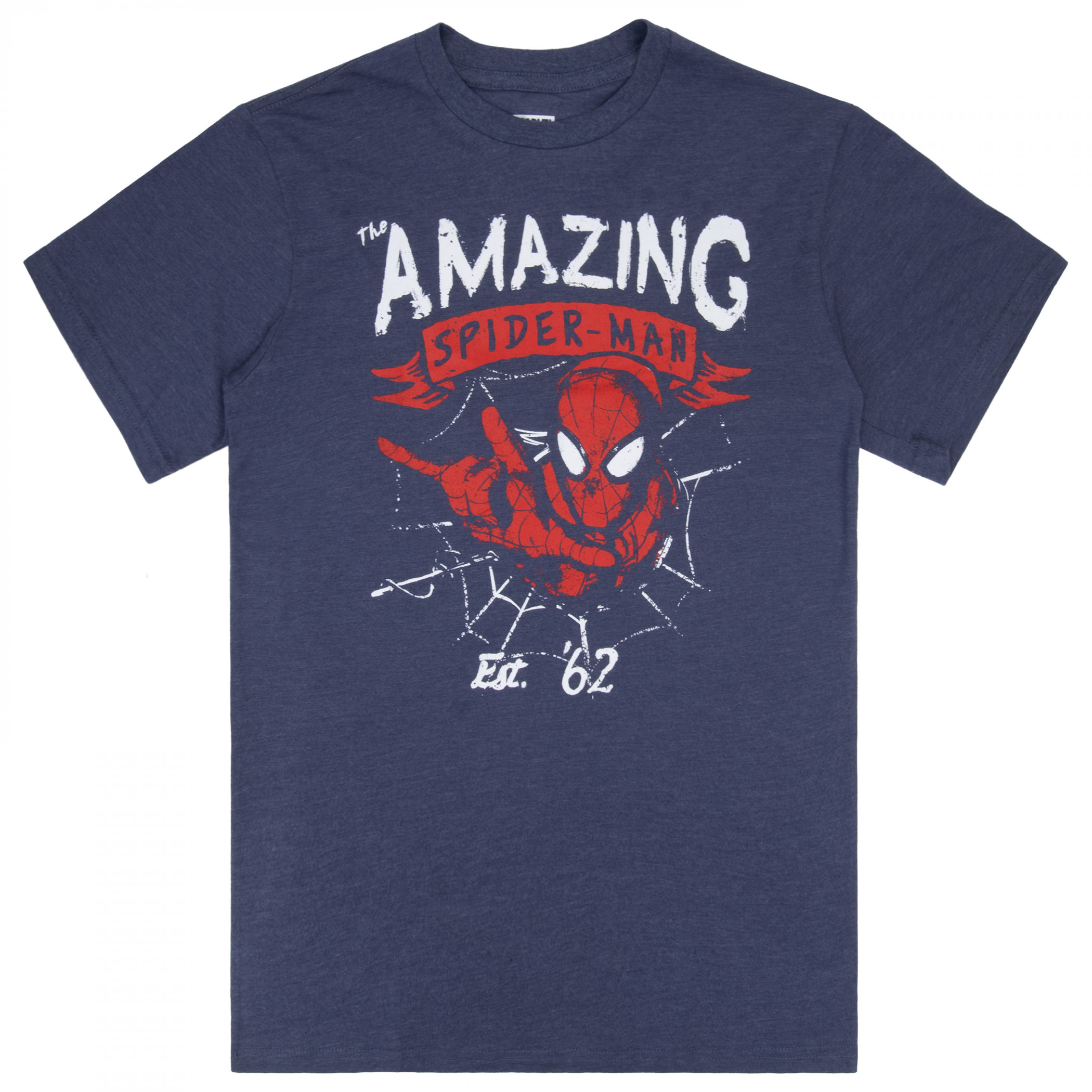 Spider-man Established '62 Amazing Graphic T-Shirt, Blue