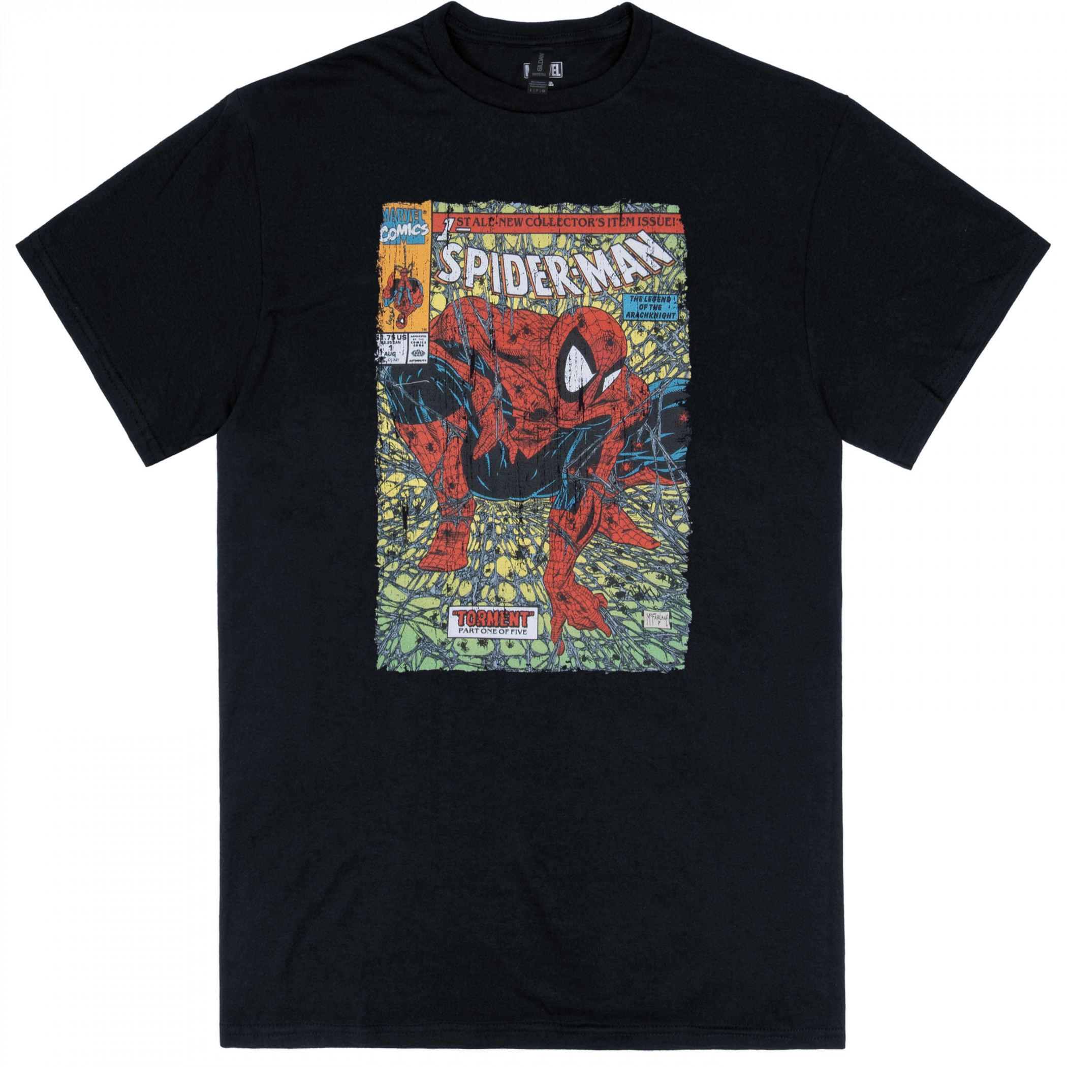Spider-Man Torment #1 Comic Cover T-Shirt, Black