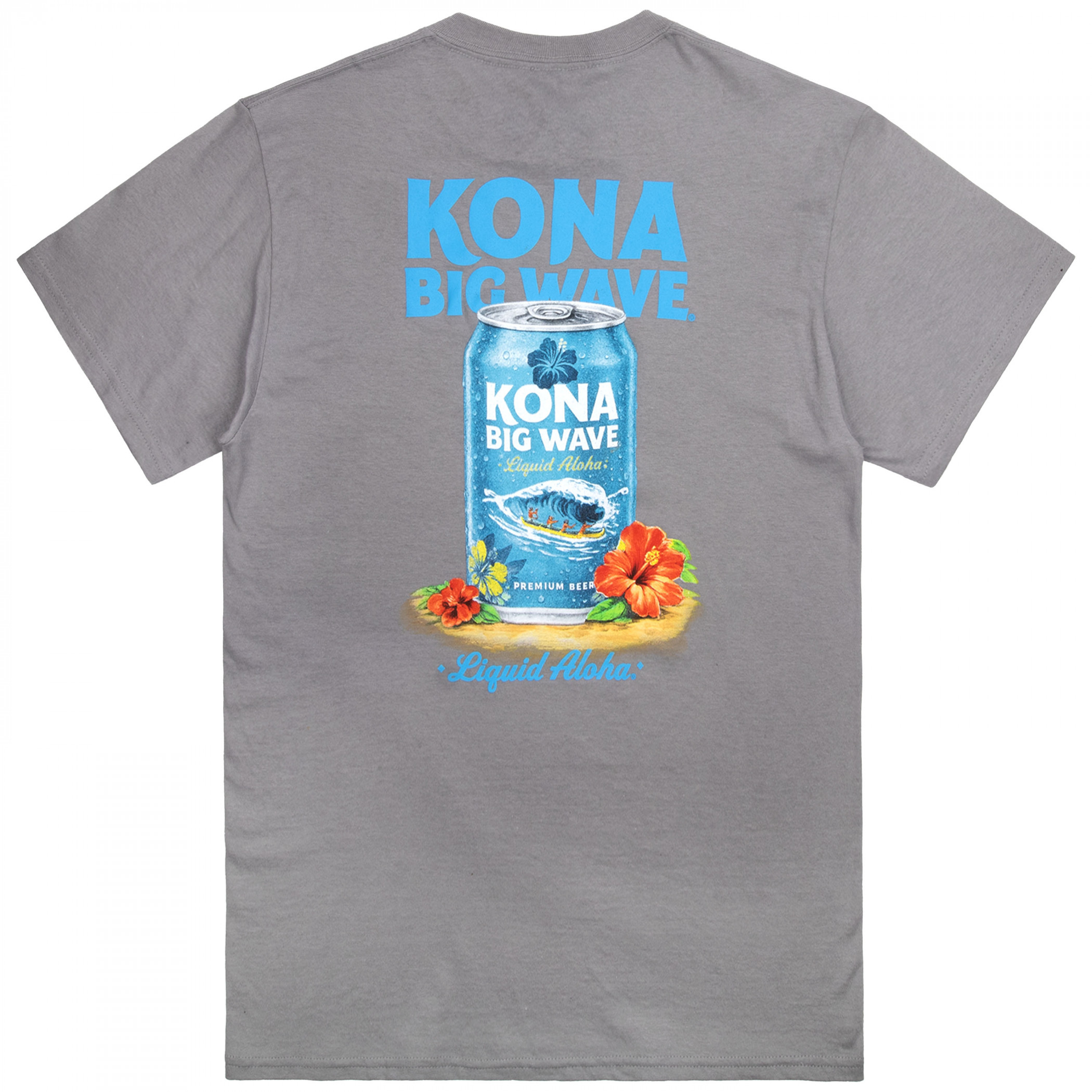 Kona Big Wave Still Life Grey Colorway Front & Back Print T-Shirt - image 3