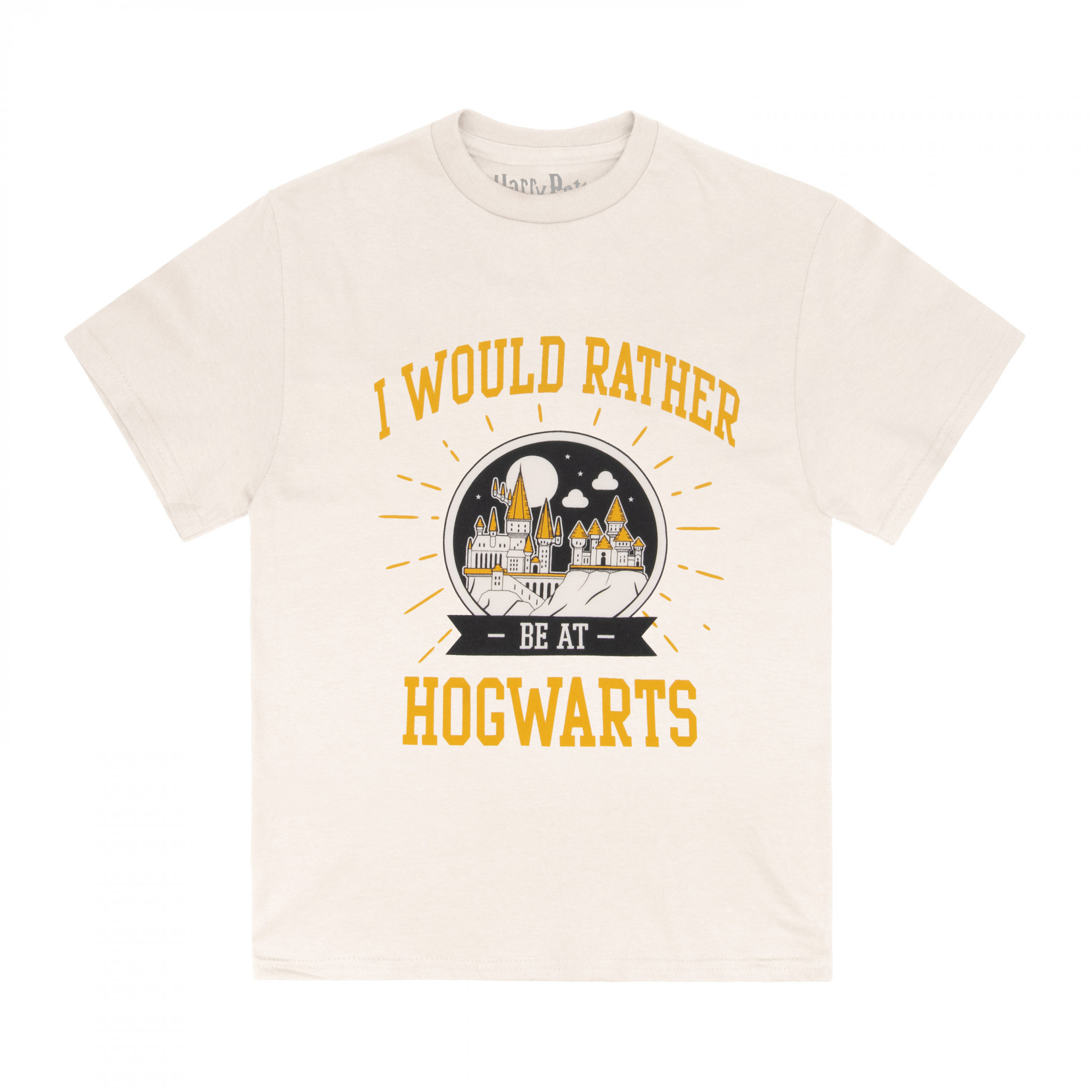 Harry Potter - I Would Rather be at Hogwart's Youth T-Shirt, White