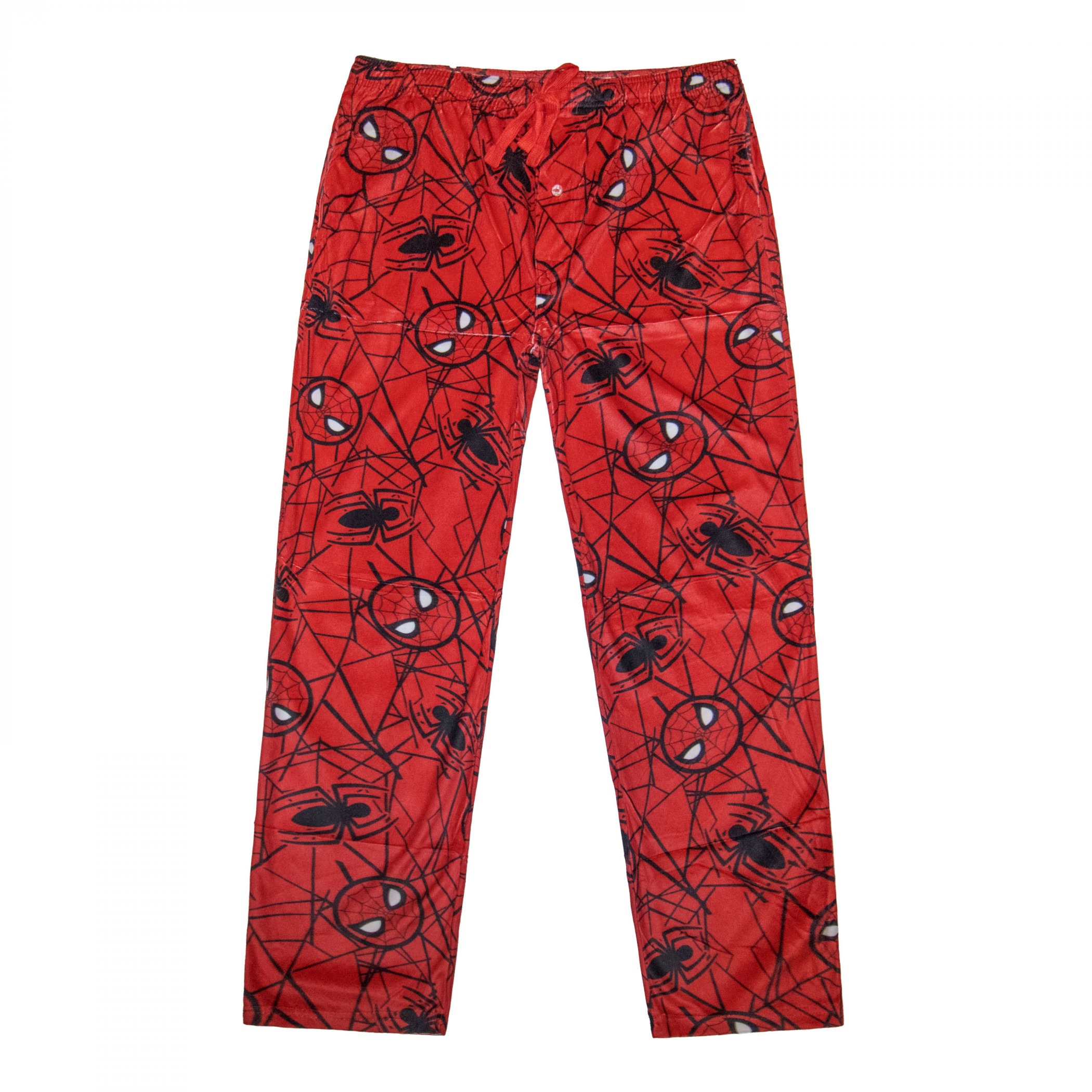 Spider-Man Webs Spiders and Masks Sleep Pants, Red