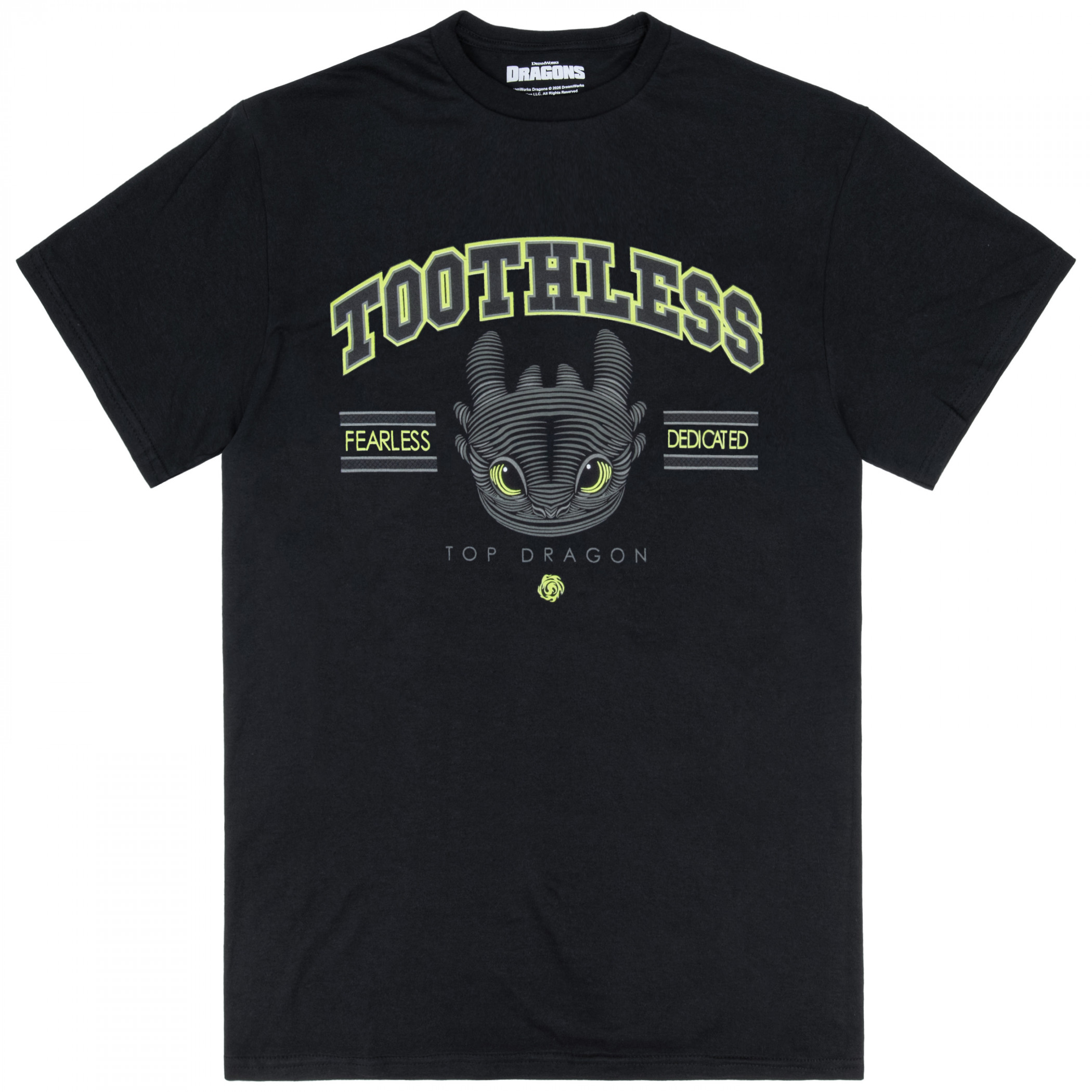 How To Train Your Dragon Toothless T-Shirt, Black