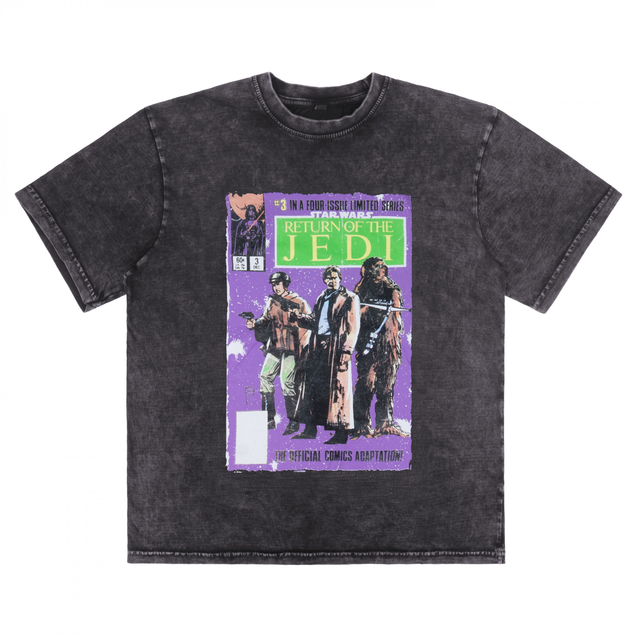 Star Wars Return of the Jedi Comic Stone Wash T-Shirt, Grey