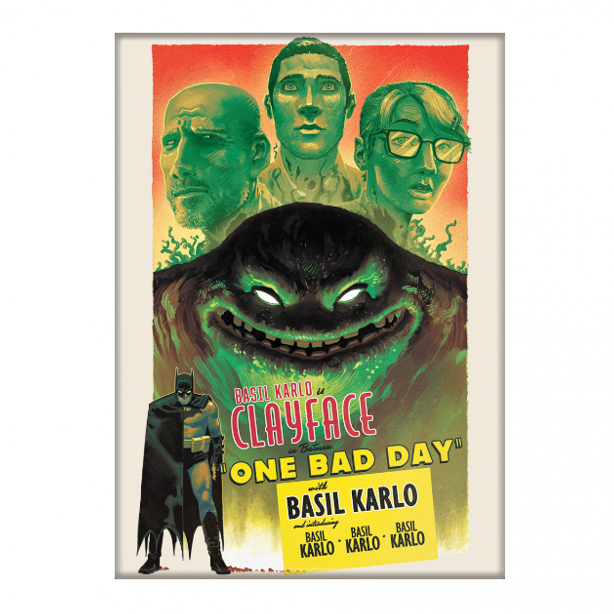 Batman Casefile 12 One Bad Day Clayface Magnet, Multi-Color