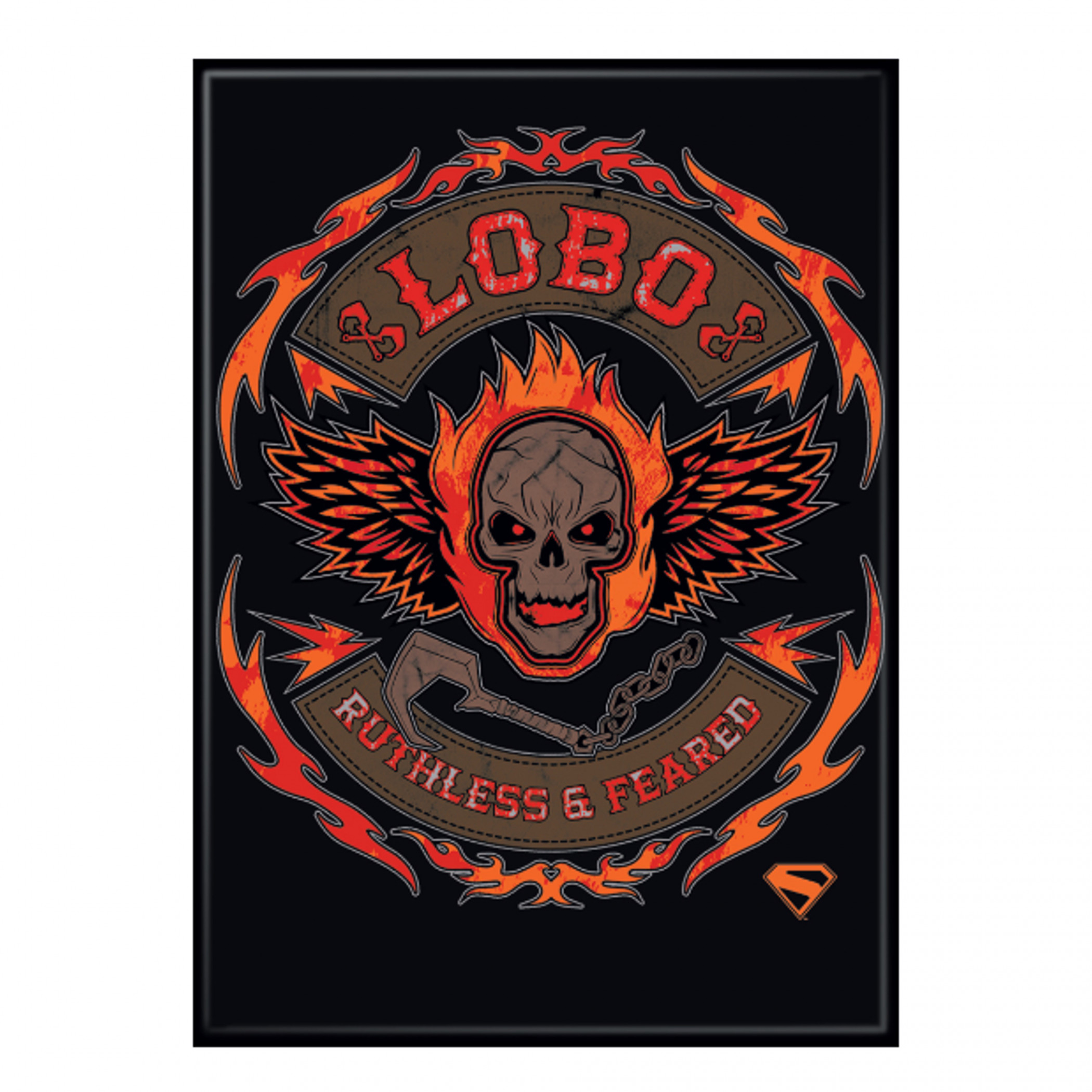 Supergirl Lobo Ruthless and Feared Magnet, Multi-Color